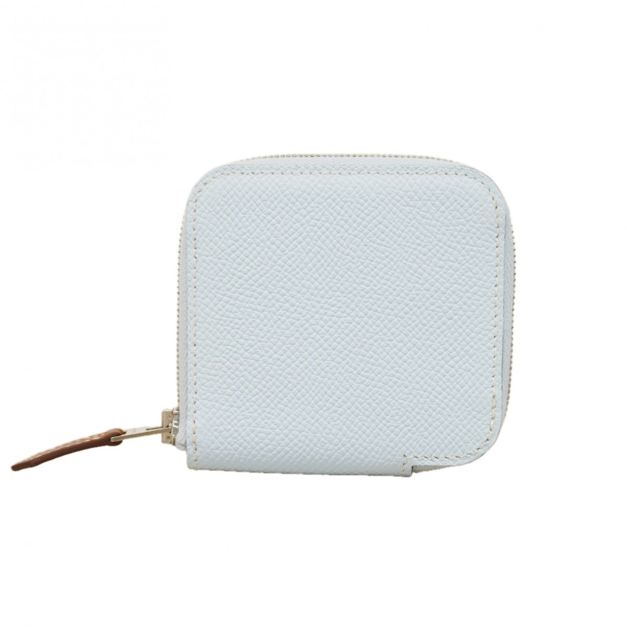 Hermes Blue Epsom Leather Coin Purse/Coin Case (Pre-Owned)