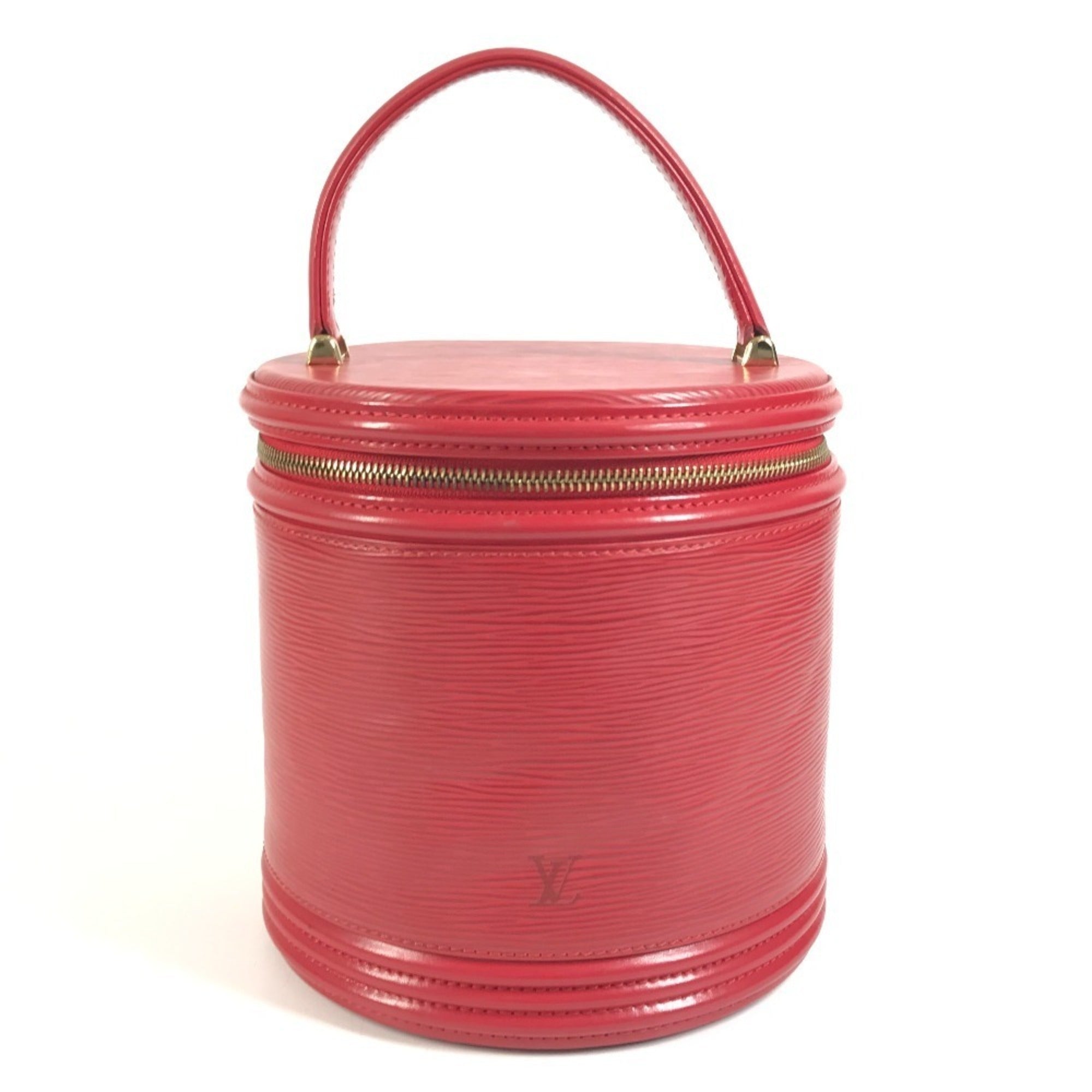 Louis Vuitton Epi Castilian Red Epi Leather Handbag Vanity Bag (Pre-Owned)