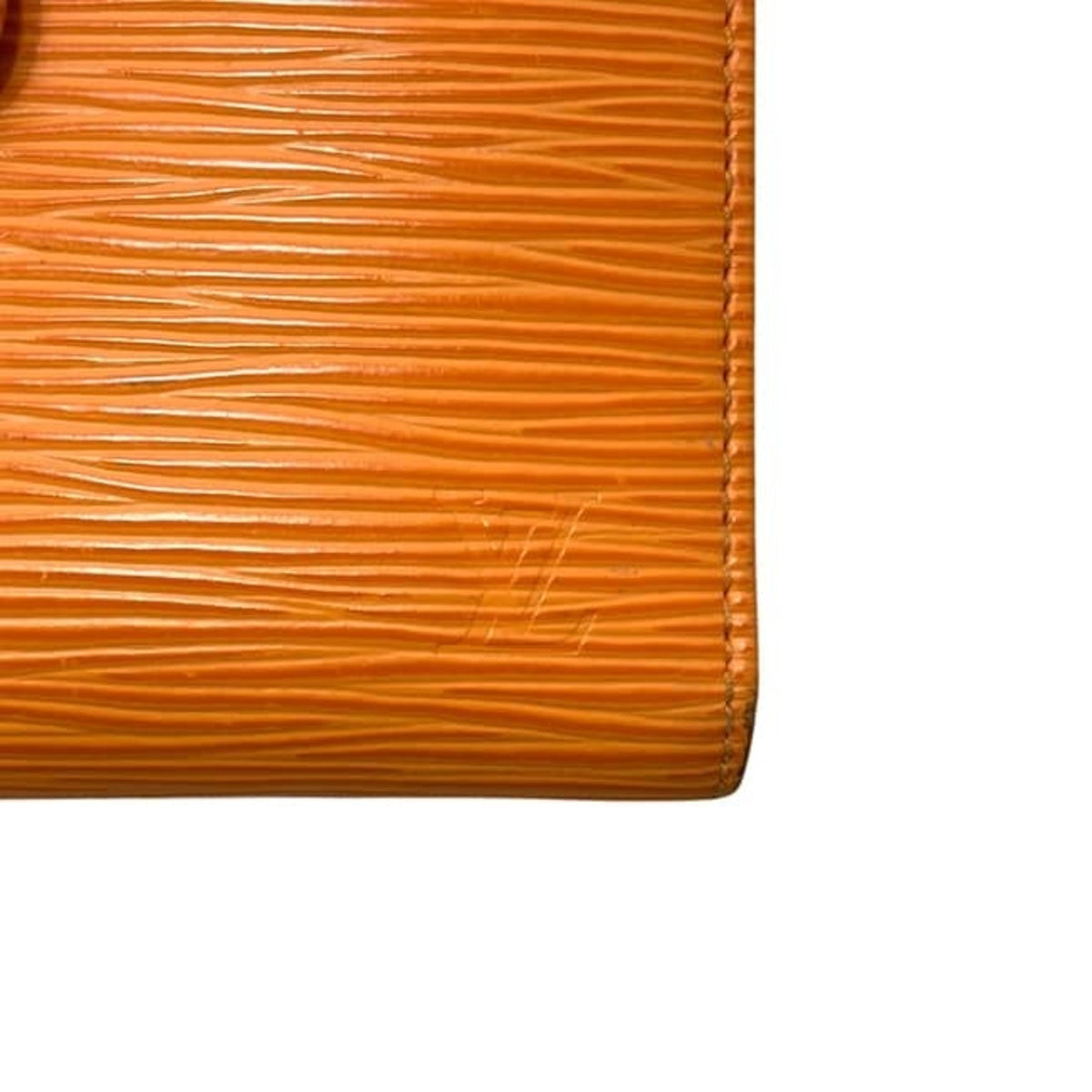 Louis Vuitton Epi Mandarin Orange Epi Leather Wallet (Bi-Fold) (Pre-Owned)