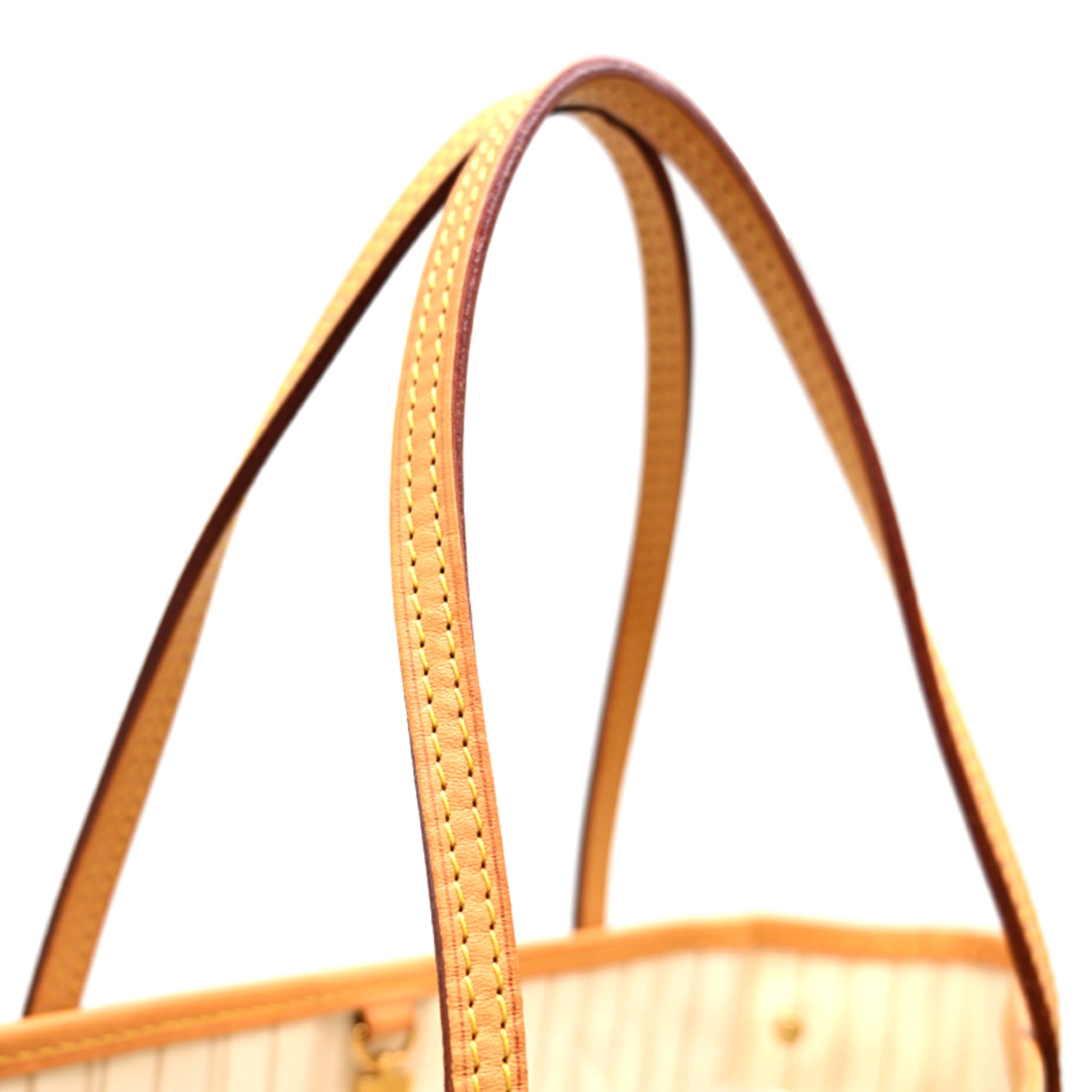 Louis Vuitton White Damier Azur Pouch Tote Bag (Pre-Owned)