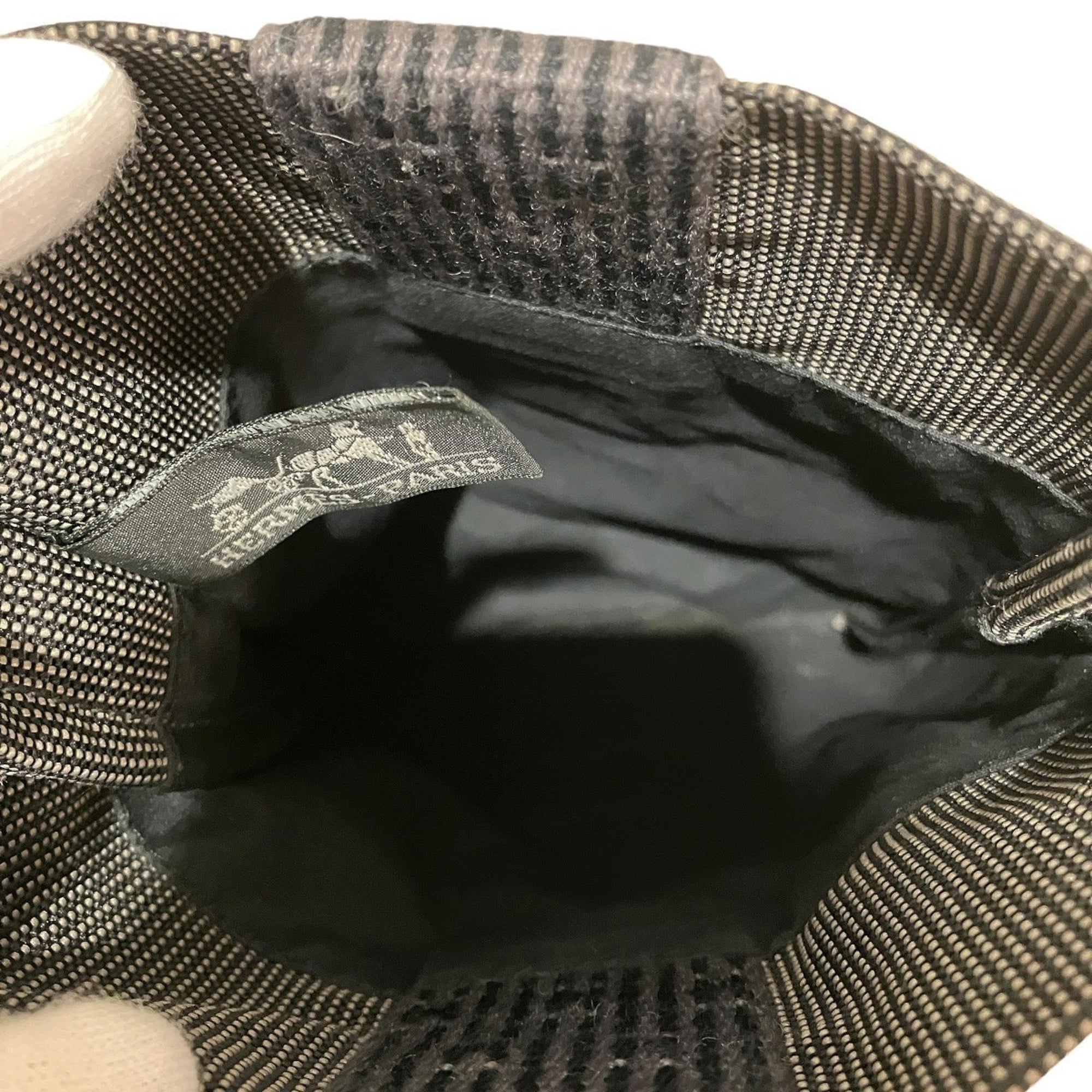 Hermes Her Line Canvas Shoulder Bag (Pre-Owned)