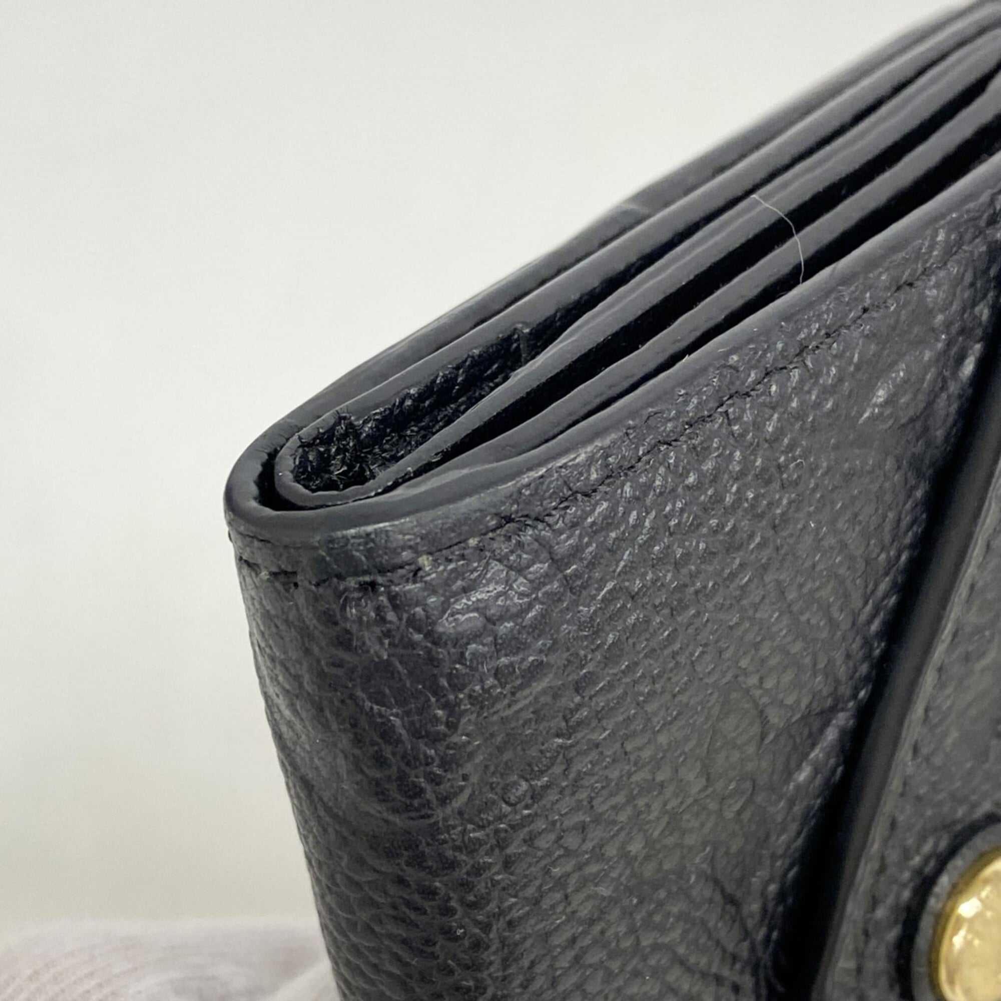 Louis Vuitton Noir Wallet (Tri-Fold) (Pre-Owned)