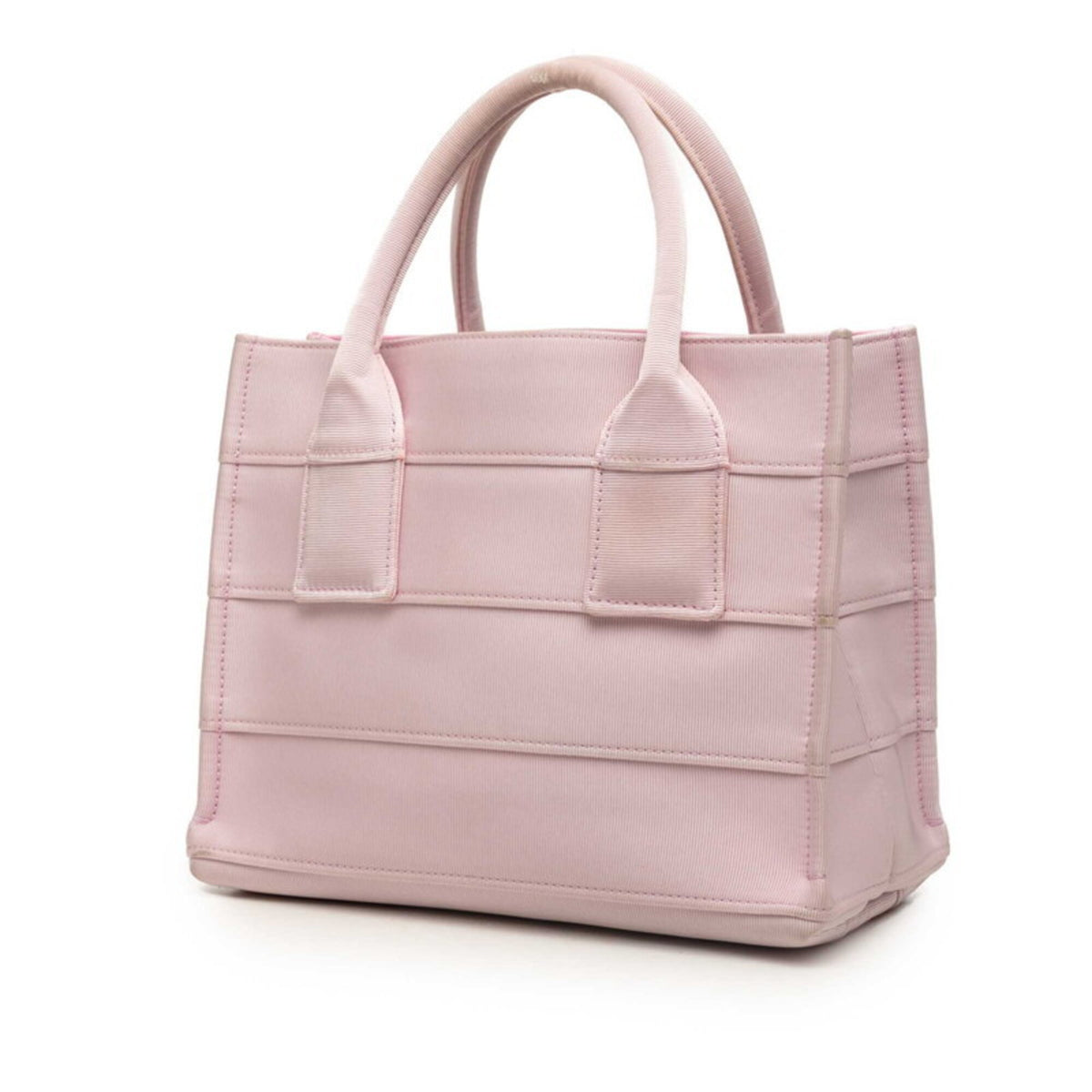 Salvatore Ferragamo Pink Fabric Handbag Tote Bag (Pre-Owned)
