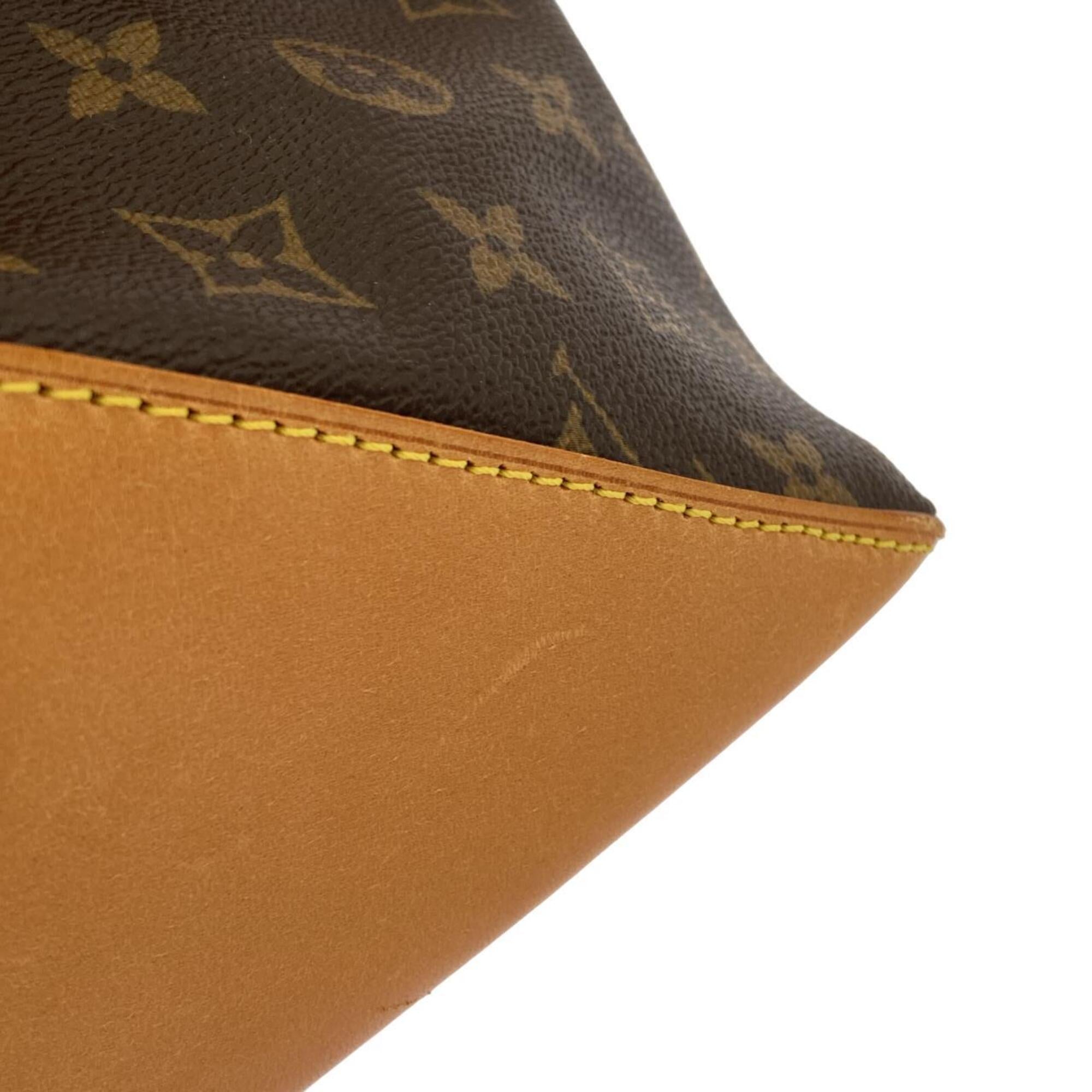 Louis Vuitton Marron Monogram Coated Canvas Handbag (Pre-Owned)