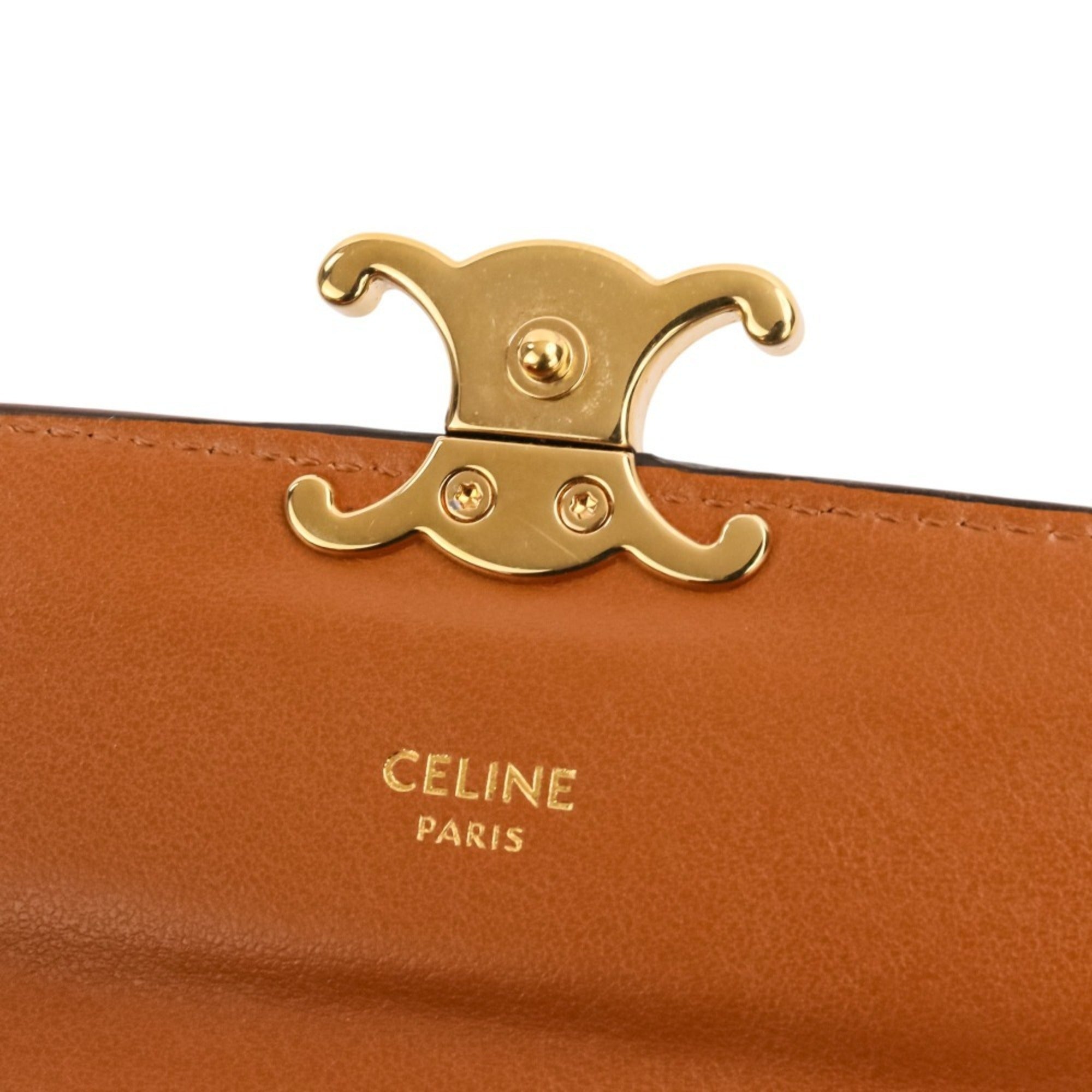 Celine Brown Pvc Long Wallet (Bi-Fold) (Pre-Owned)