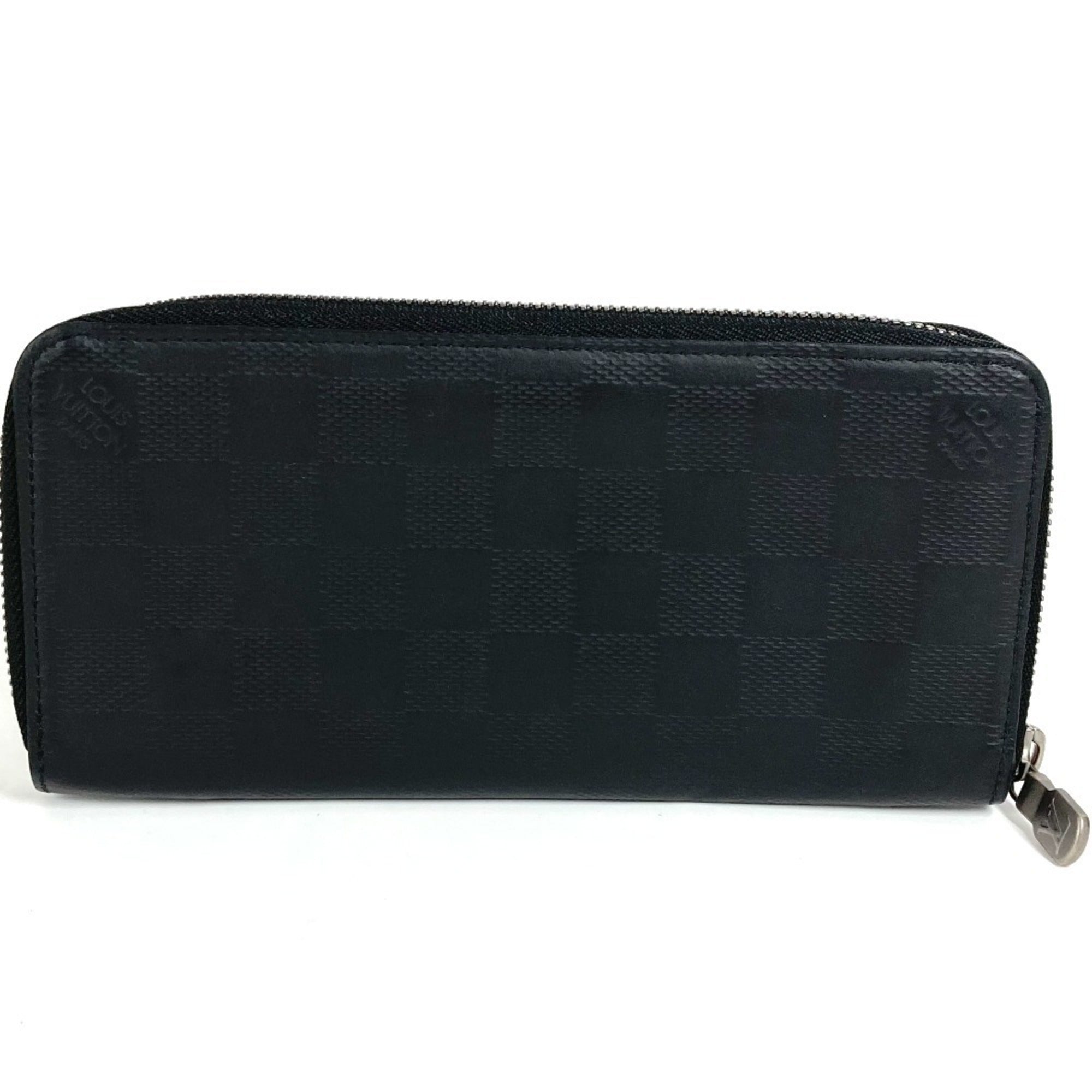 Louis Vuitton Black Infini Onyx Damier Infini Long Wallet (Bi-Fold) (Pre-Owned)