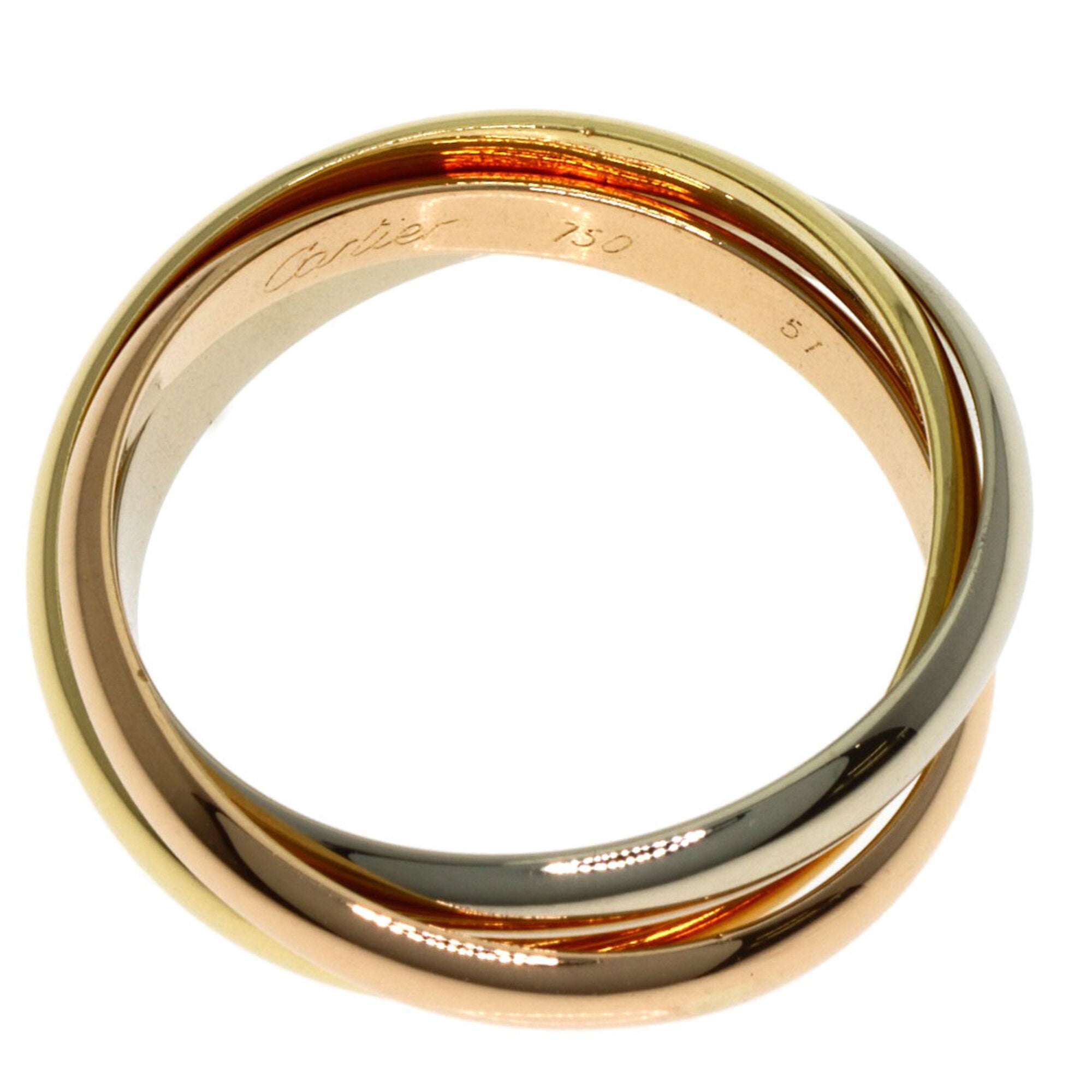 Cartier Yellow Gold (18K) Pink Gold (18K) White Gold (18K) Band Ring (Pre-Owned)