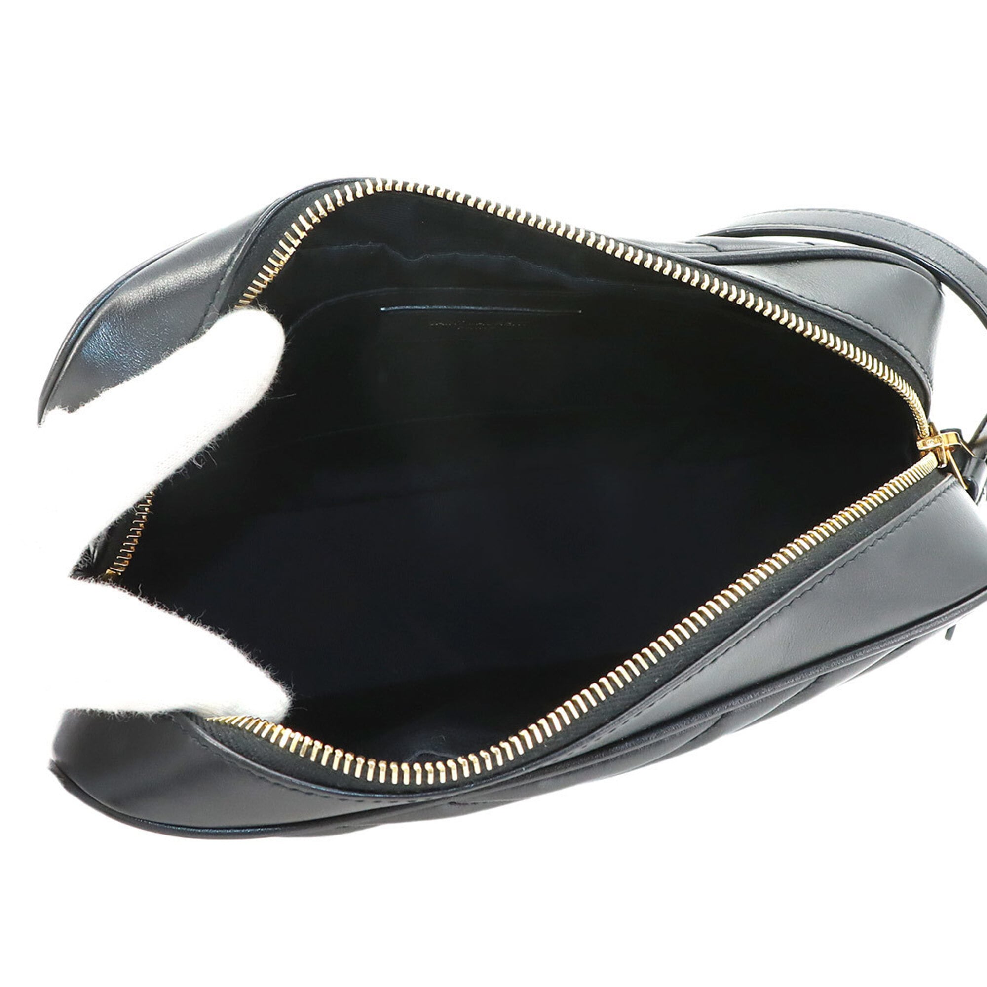 Saint Laurent Black Leather Handbag Shoulder Bag (Pre-Owned)