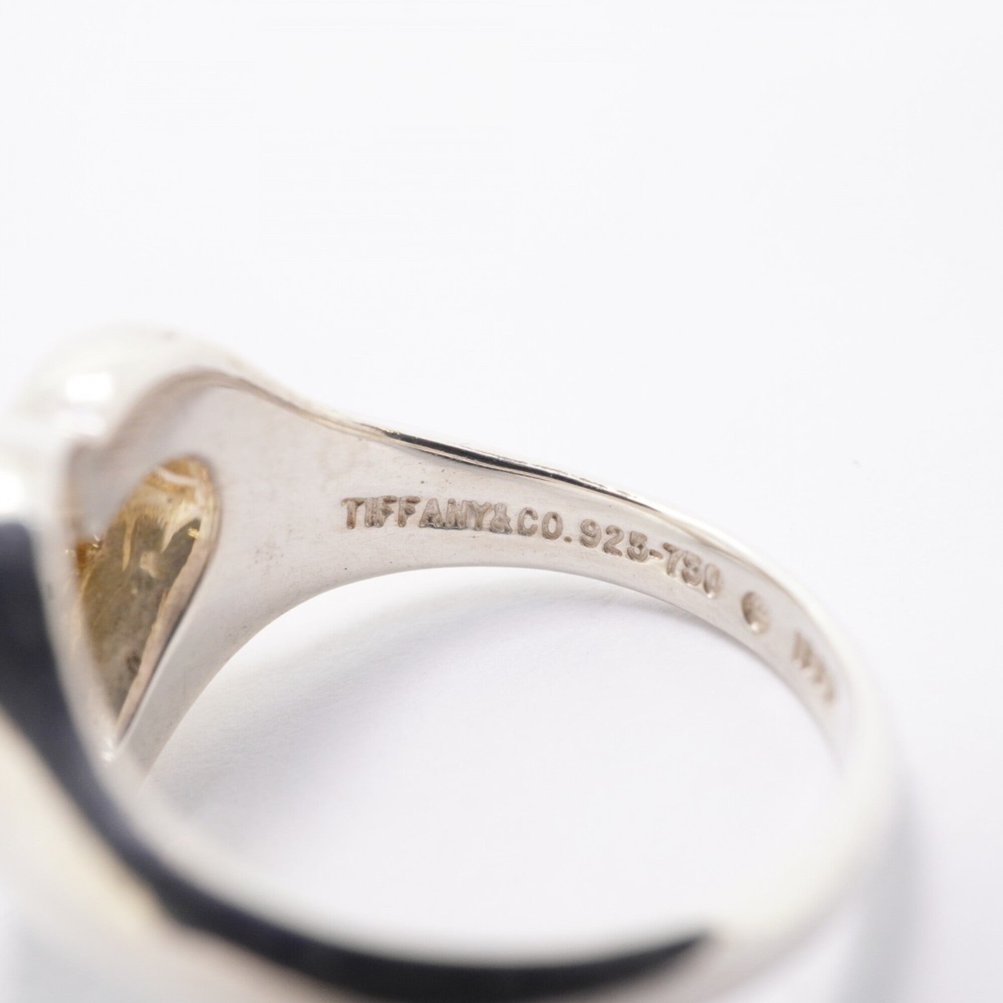 Tiffany Yellow Gold (18K) Silver 925 Band Ring (Pre-Owned)