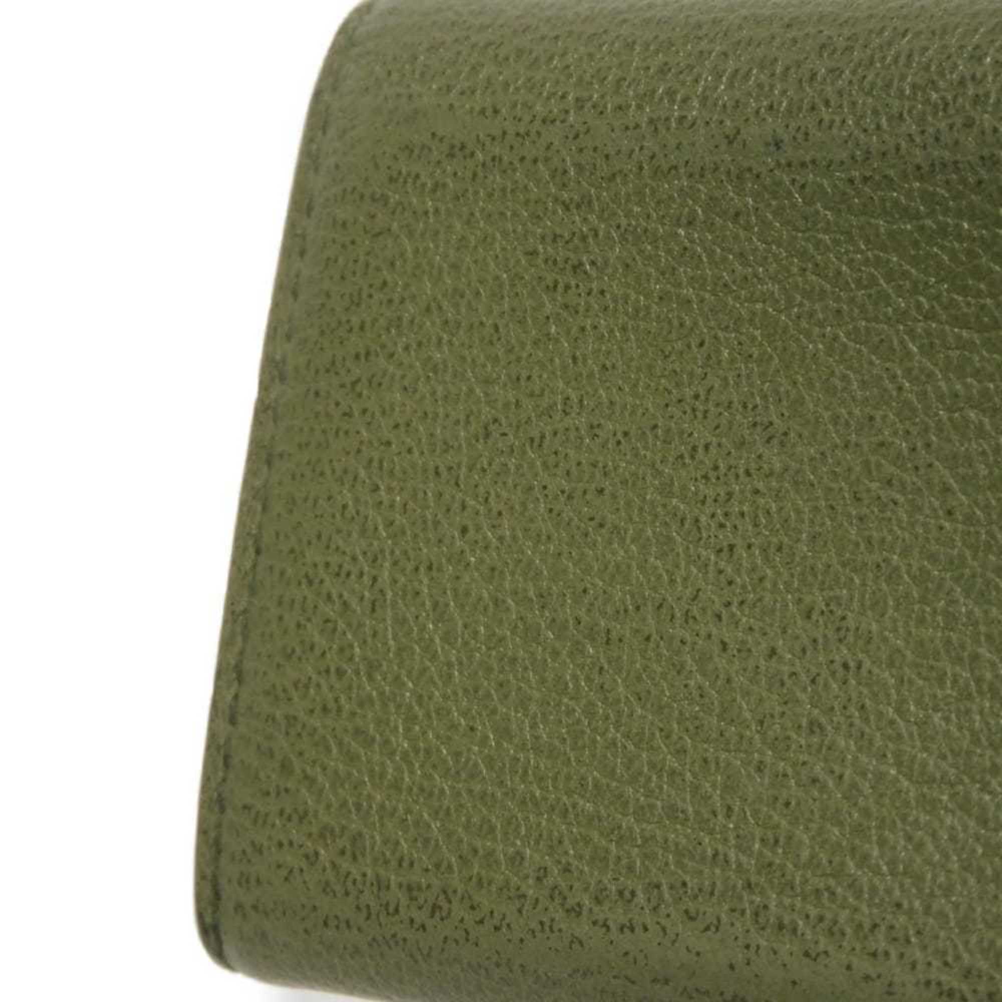Gucci Khaki Leather Wallet (Tri-Fold) (Pre-Owned)