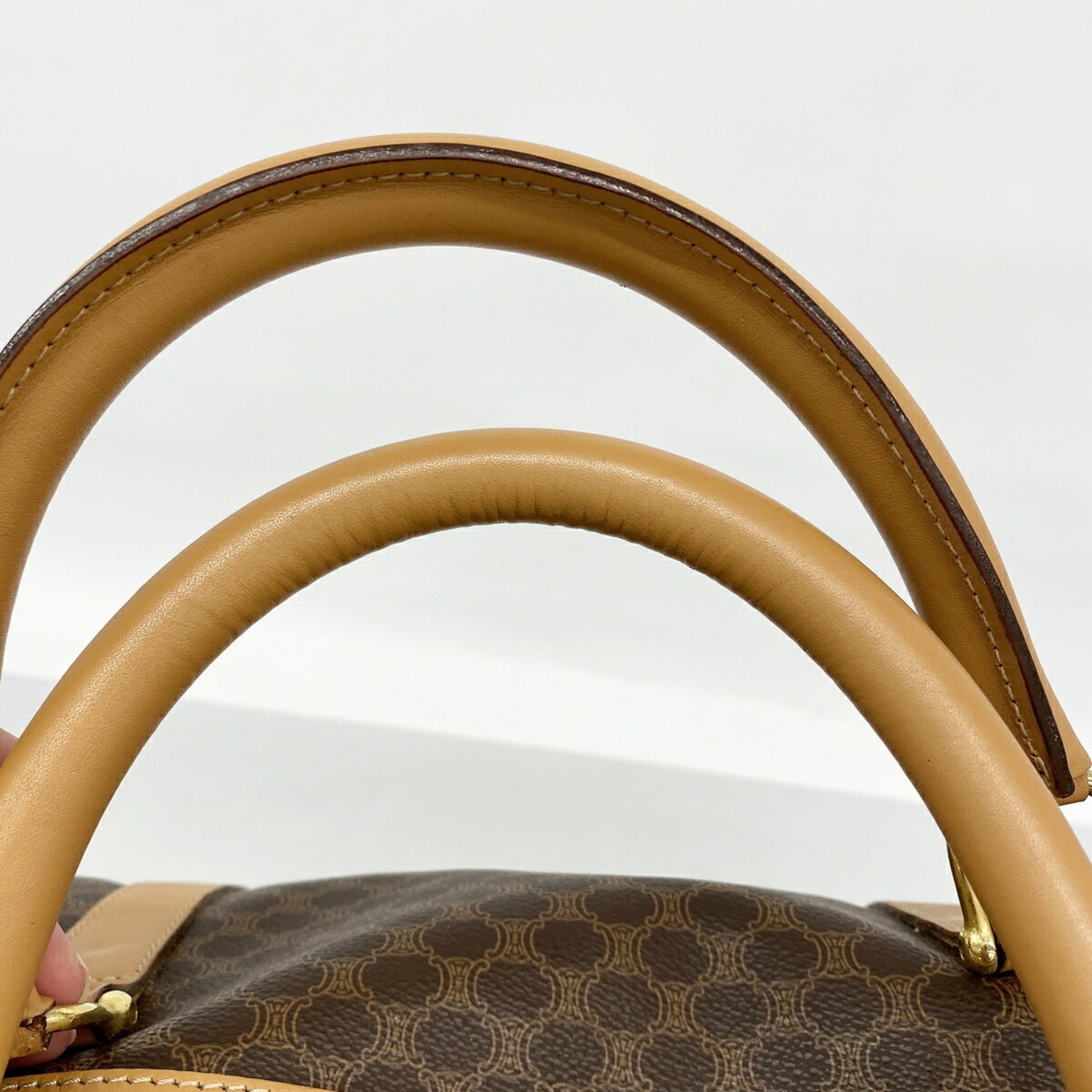 Celine Brown Pvc Boston Bag (Pre-Owned)