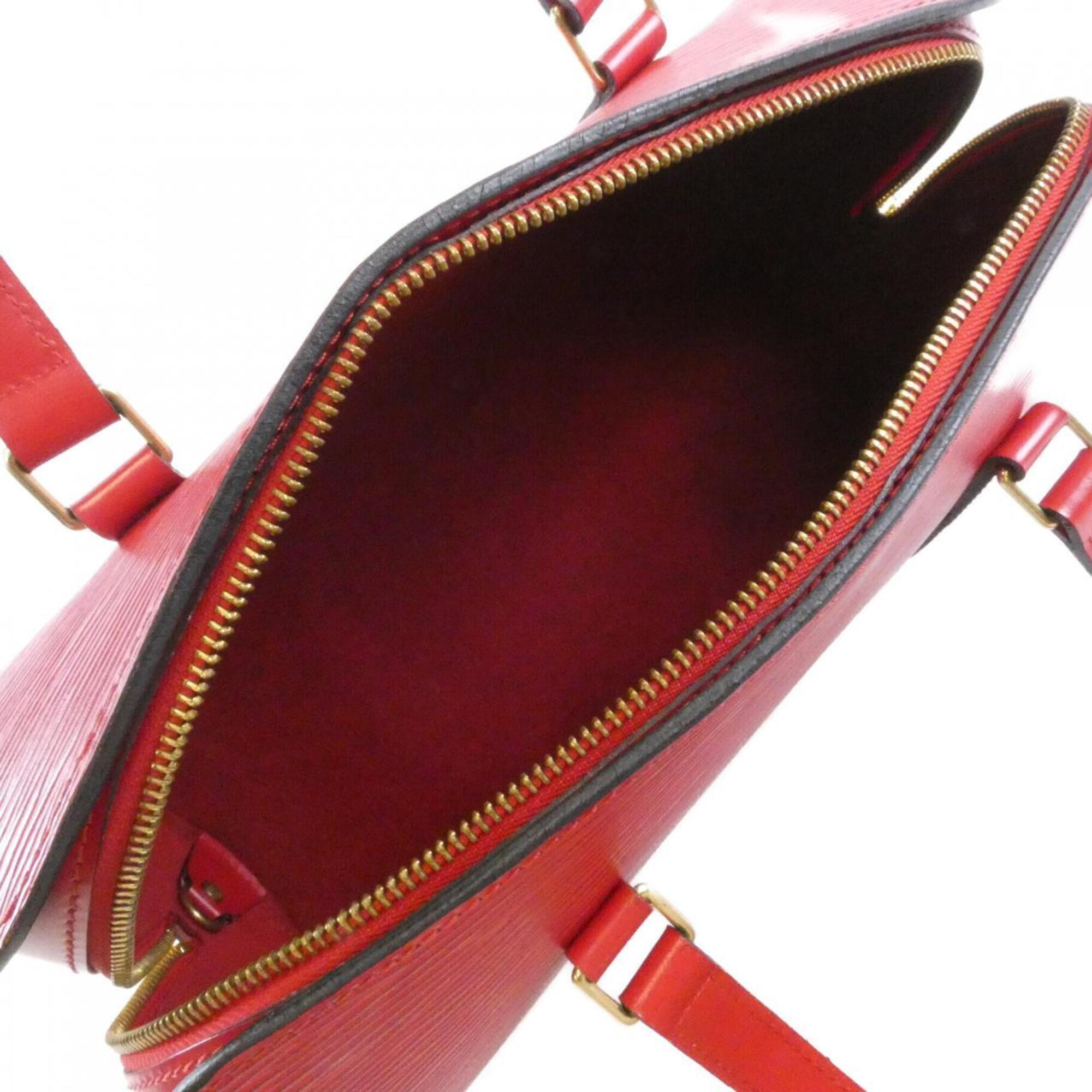 Louis Vuitton Red Color Leather Handbag (Pre-Owned)
