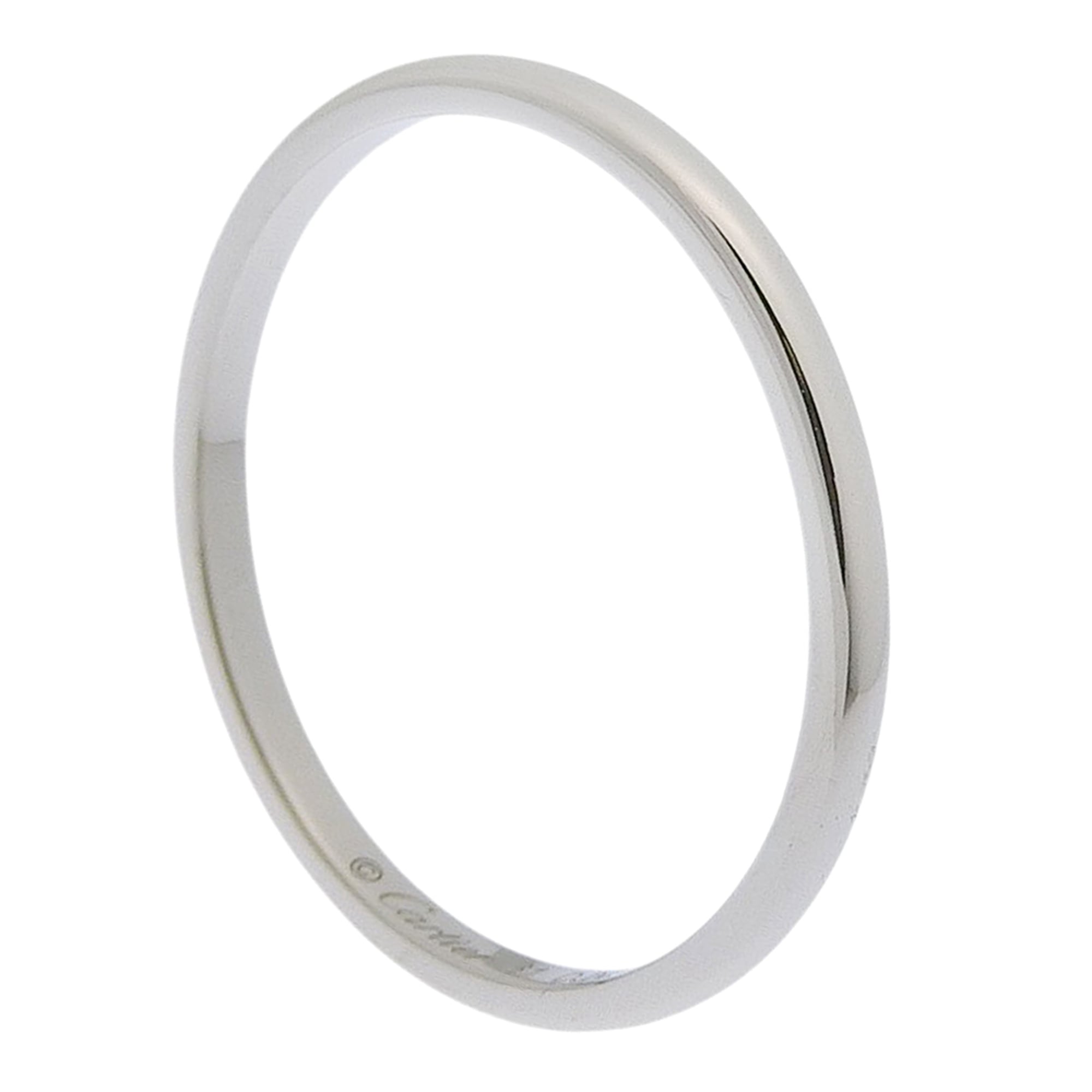 Cartier Platinum Platinum 950 Band Ring (Pre-Owned)