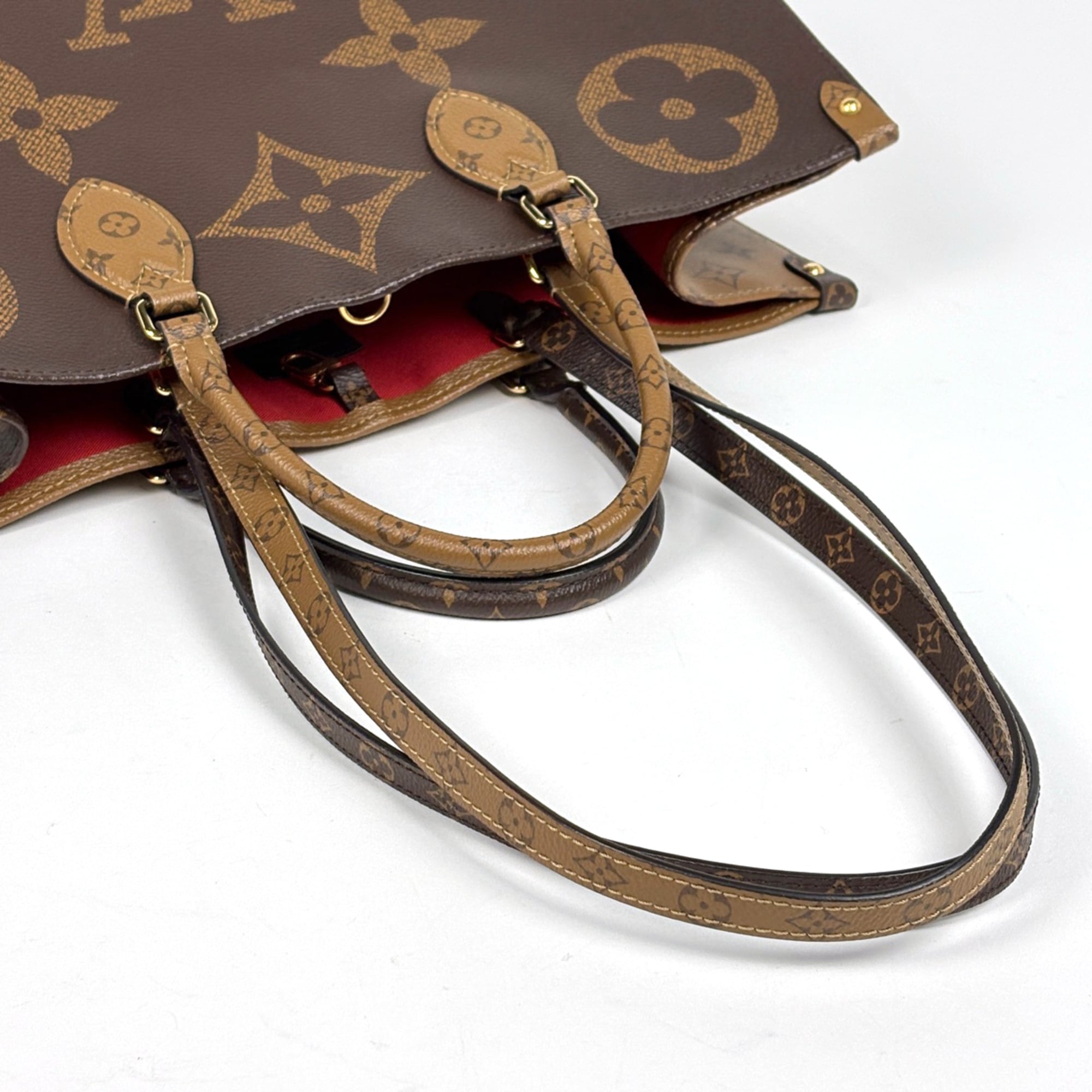 Louis Vuitton Brown Monogram Reverse Tote Bag (Pre-Owned)
