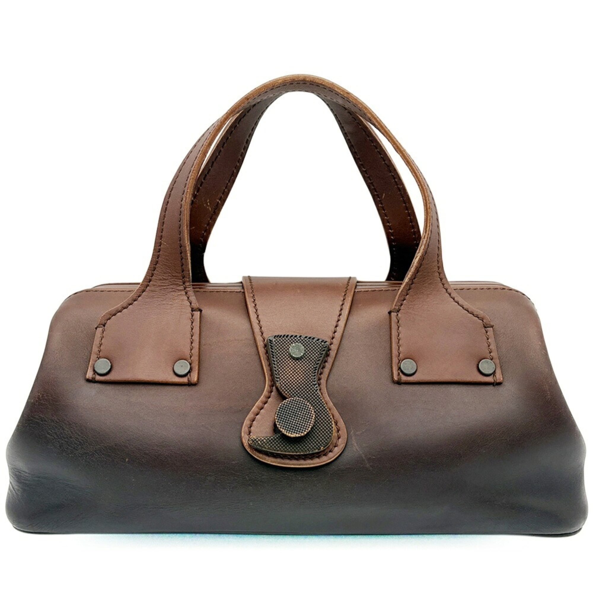 Gucci Brown Leather Handbag (Pre-Owned)