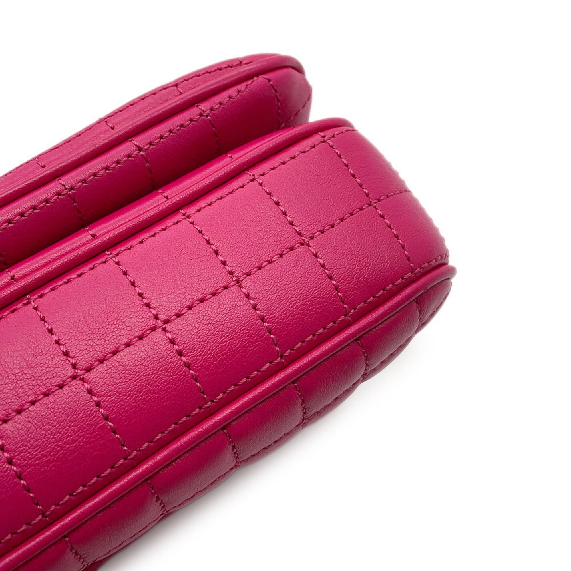 Celine Pink Leather Handbag Shoulder Bag (Pre-Owned)