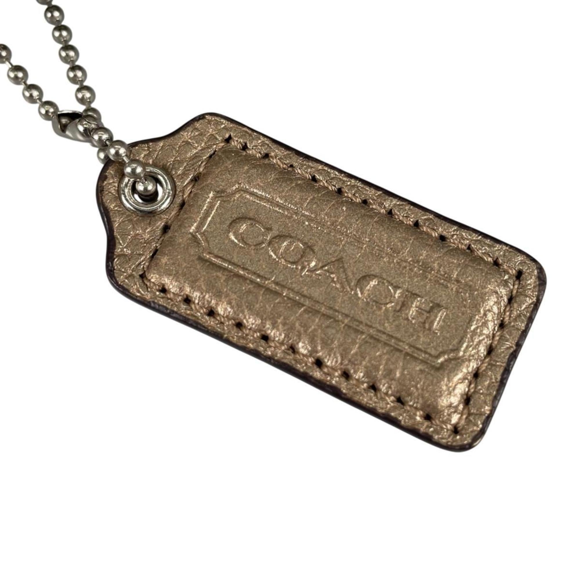 Coach Gold Leather Shoulder Bag (Pre-Owned)