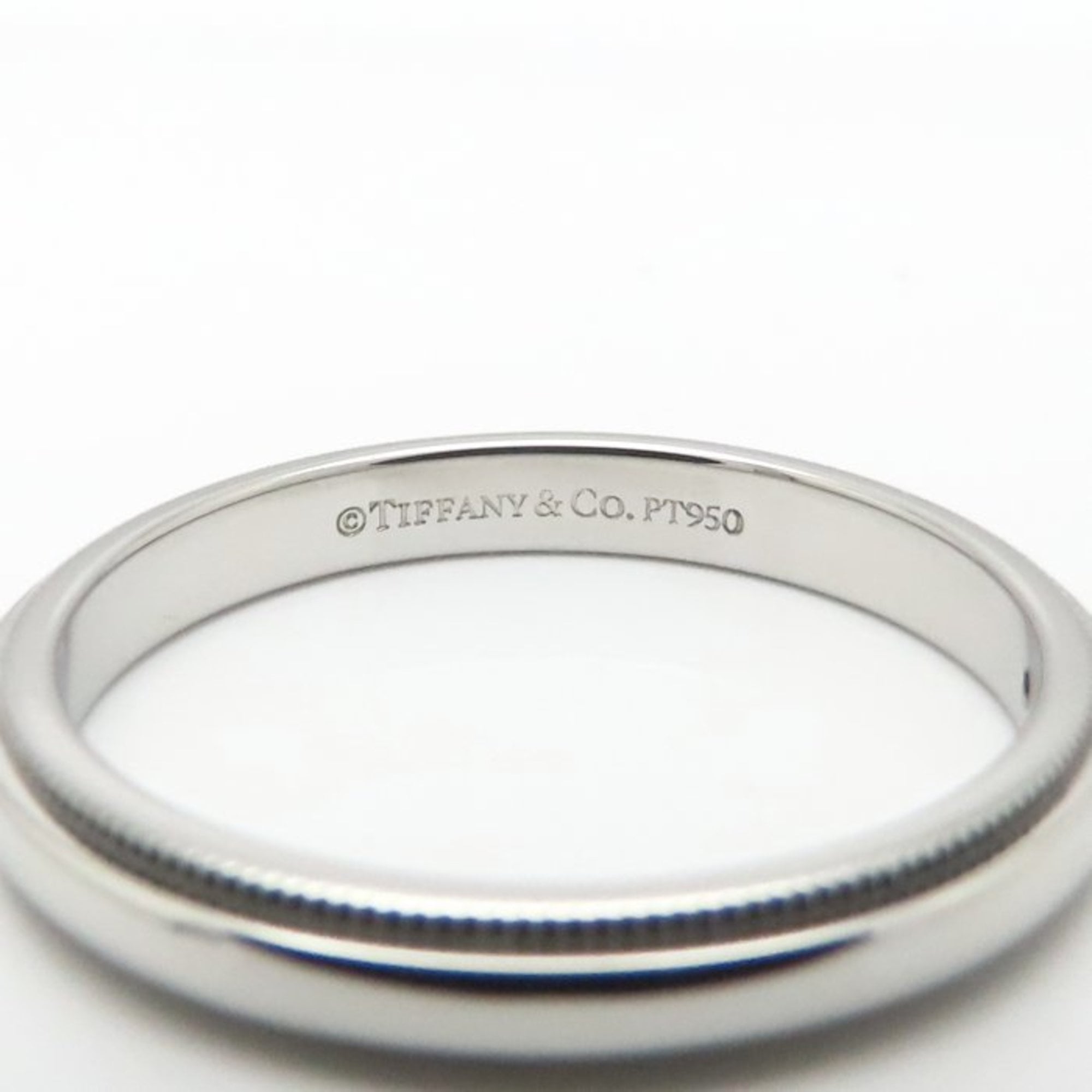 Tiffany Platinum Platinum 950 Band Ring (Pre-Owned)