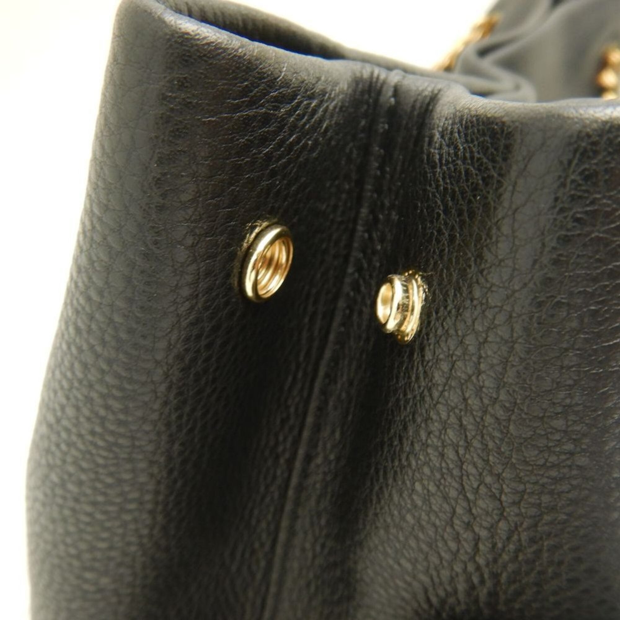 Tory Burch Black Leather Tote Bag (Pre-Owned)