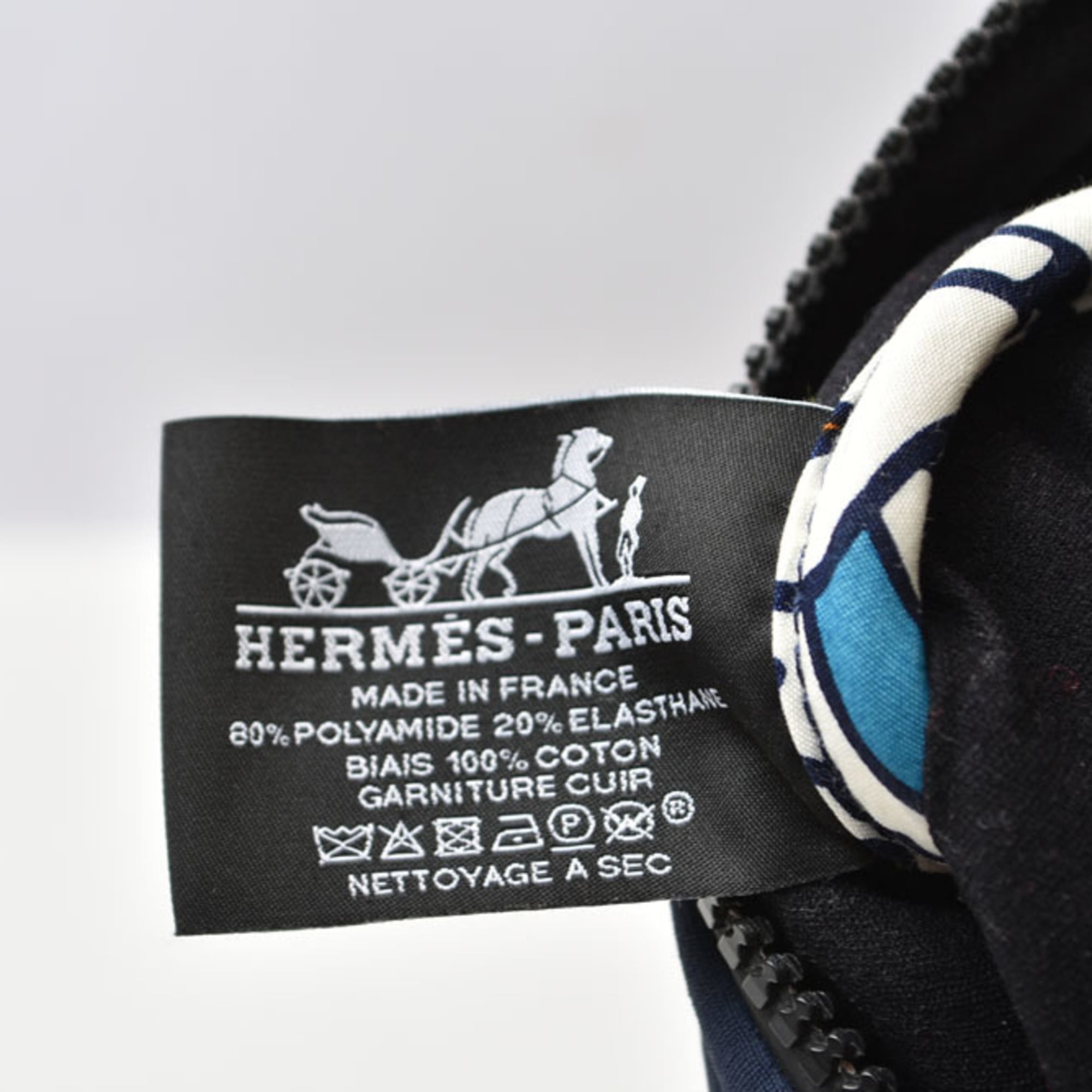 Hermes Navy Nylon Pouch (Pre-Owned)