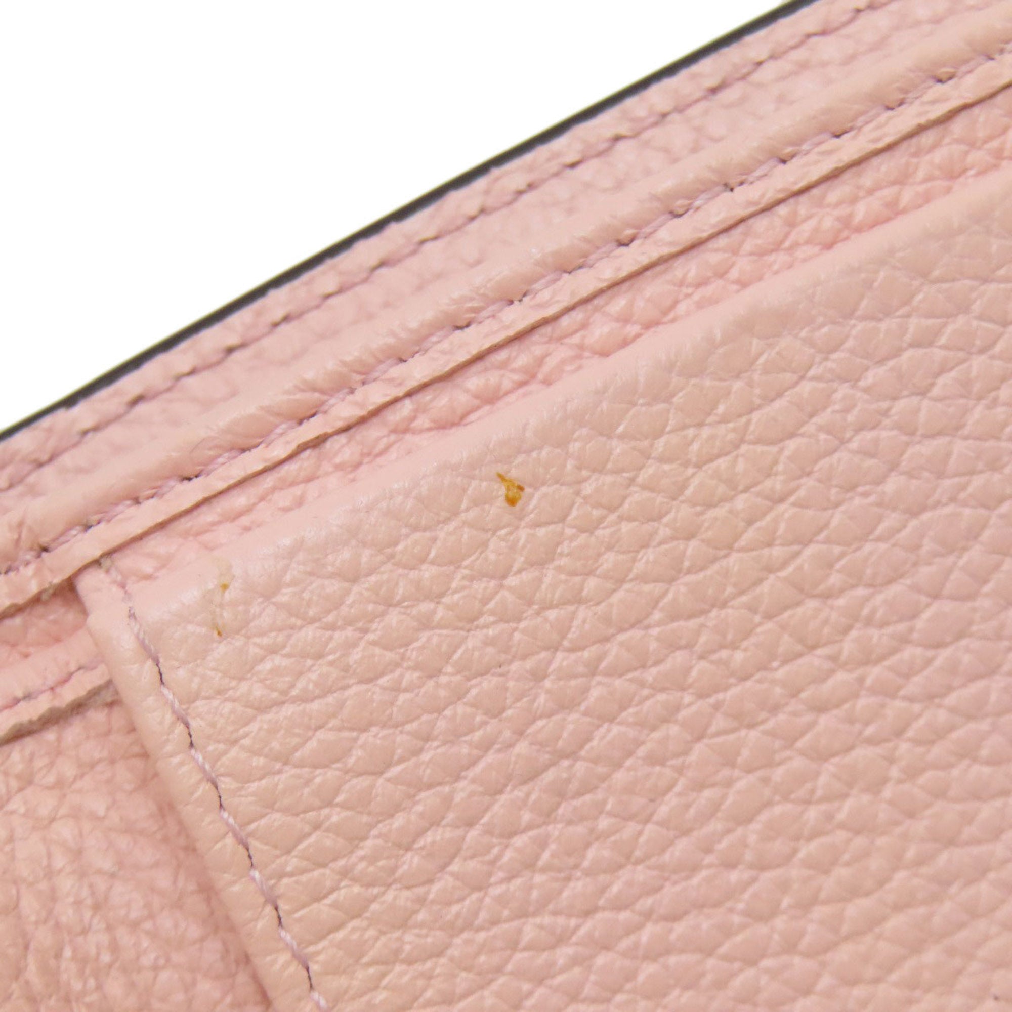 Salvatore Ferragamo Gancini Pink Leather Wallet (Bi-Fold) (Pre-Owned)