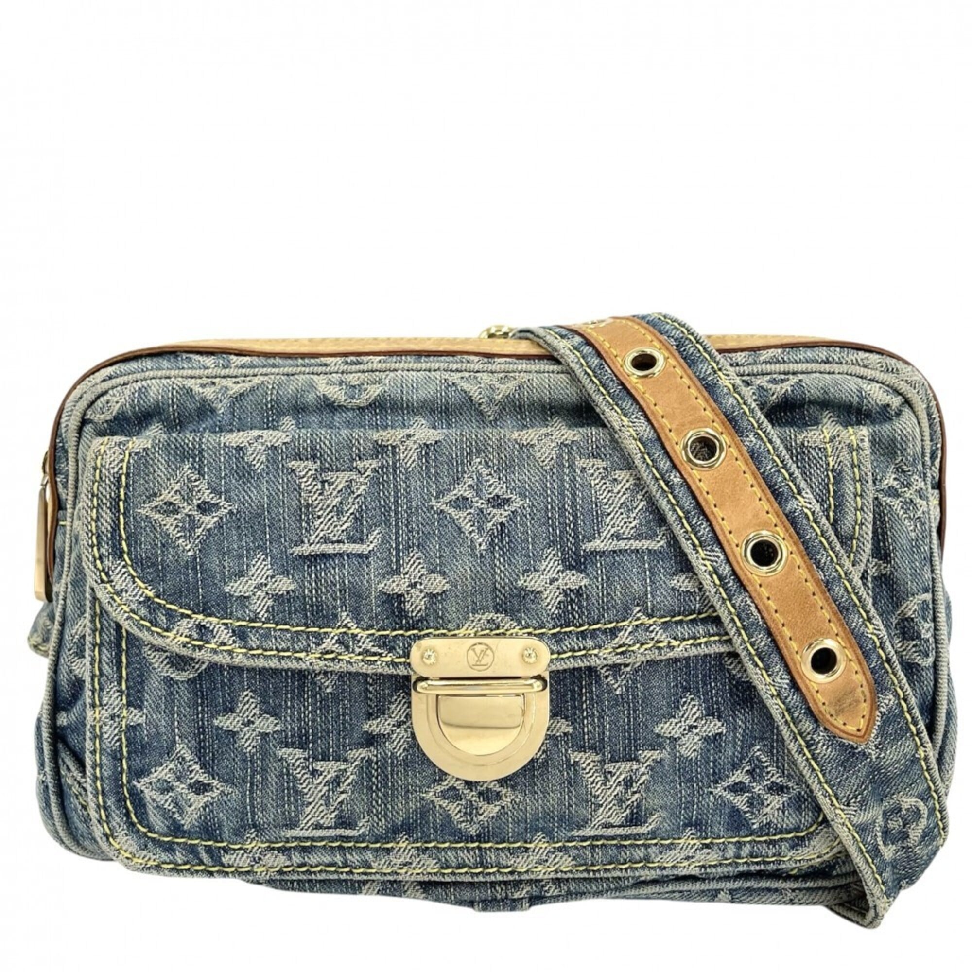 Louis Vuitton Monogram Denim Blue Monogram Denim Fanny Pack (Pre-Owned)