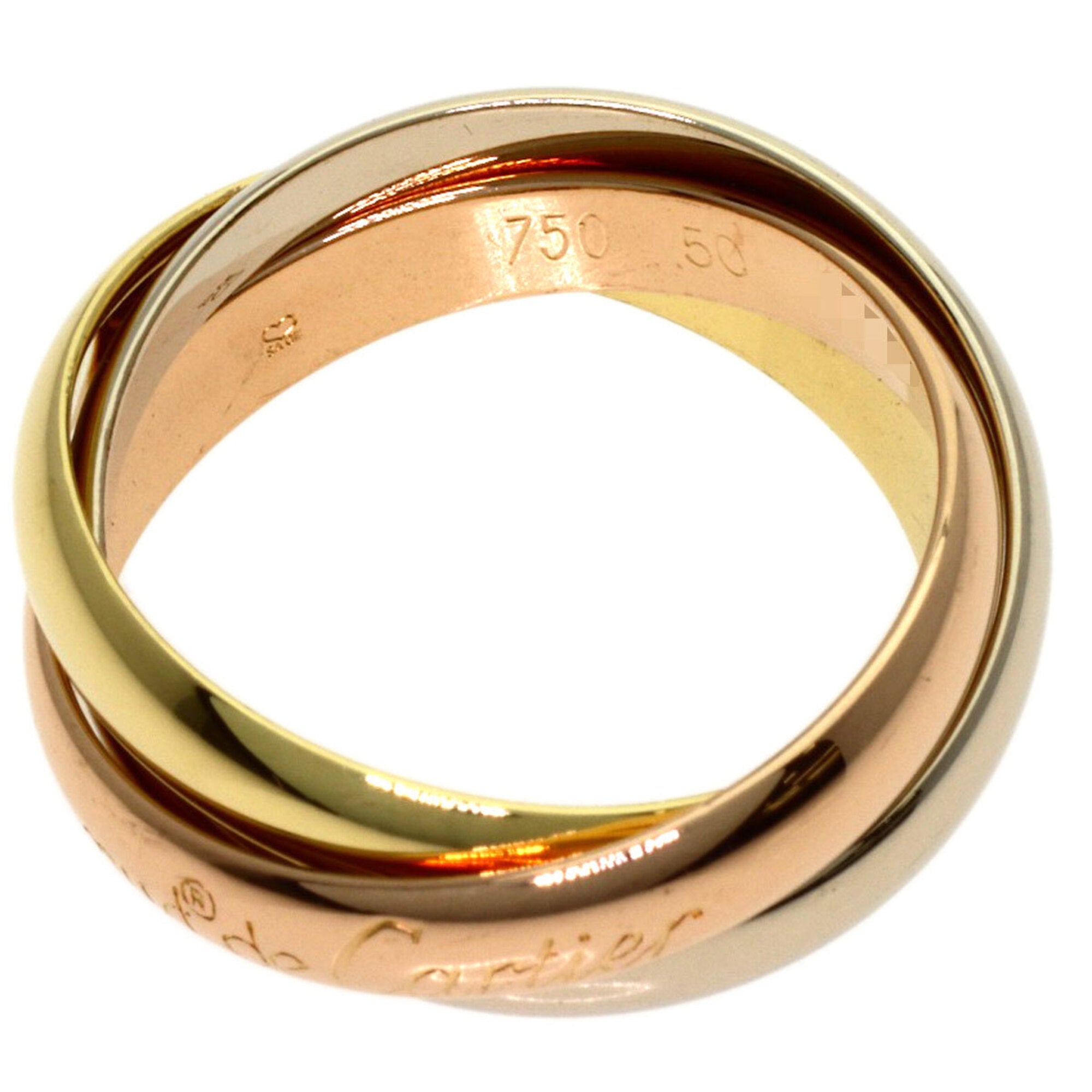 Cartier Trinity Yellow Gold (18K) Pink Gold (18K) White Gold (18K) Band Ring (Pre-Owned)