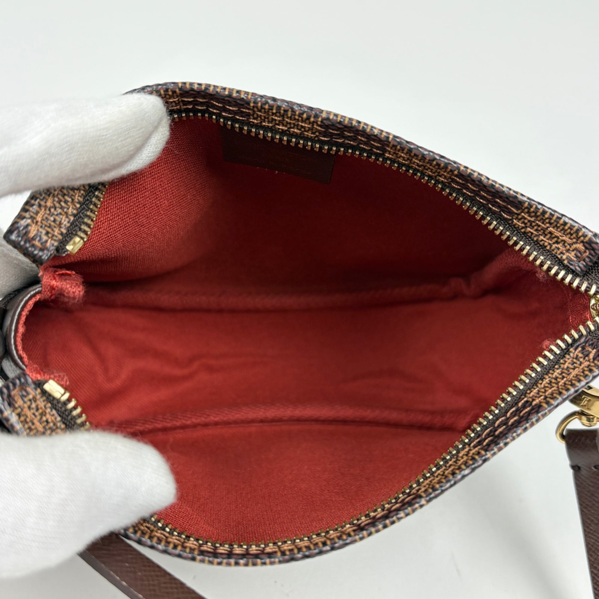 Louis Vuitton Damier Brown Damier Canvas Pouch (Pre-Owned)