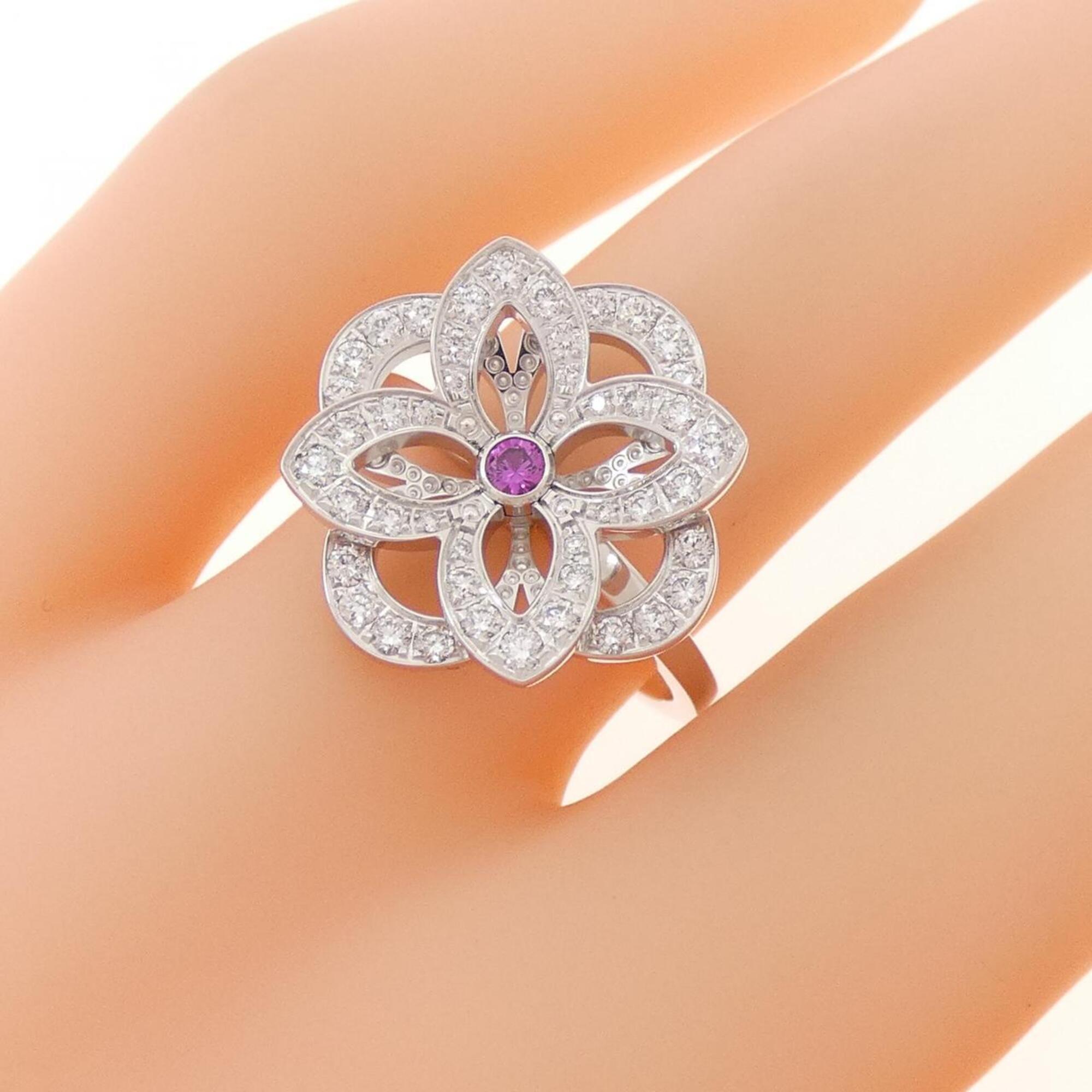 Louis Vuitton White Gold White Gold (18K) Band Ring (Pre-Owned)