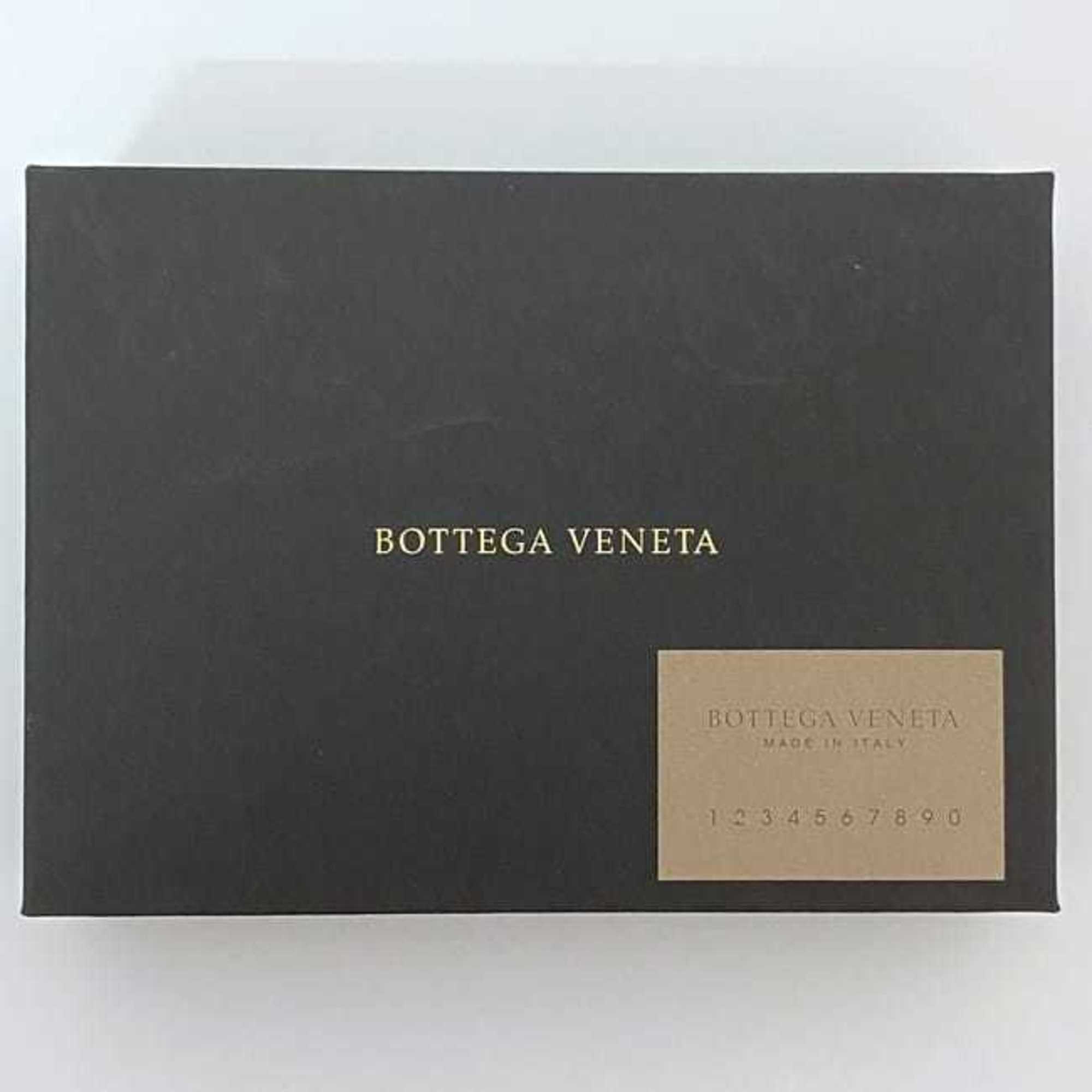 Bottega Veneta Black Leather Coin Purse/Coin Case (Pre-Owned)
