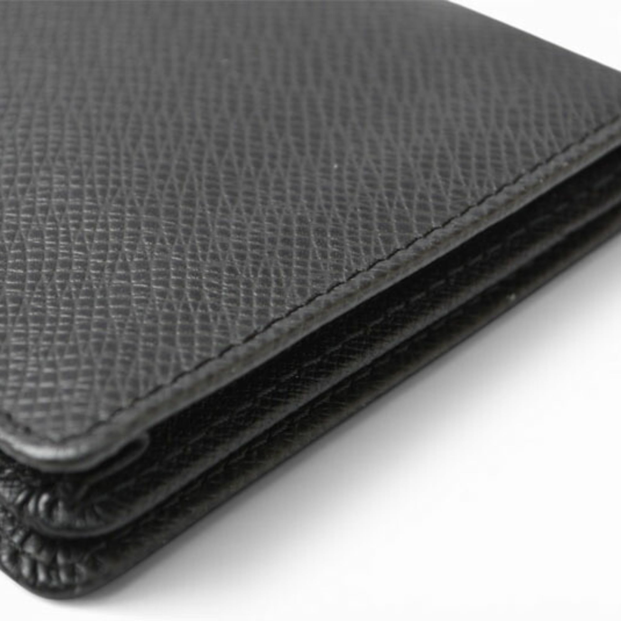Louis Vuitton Taiga Ardoise Leather Long Wallet (Bi-Fold) (Pre-Owned)