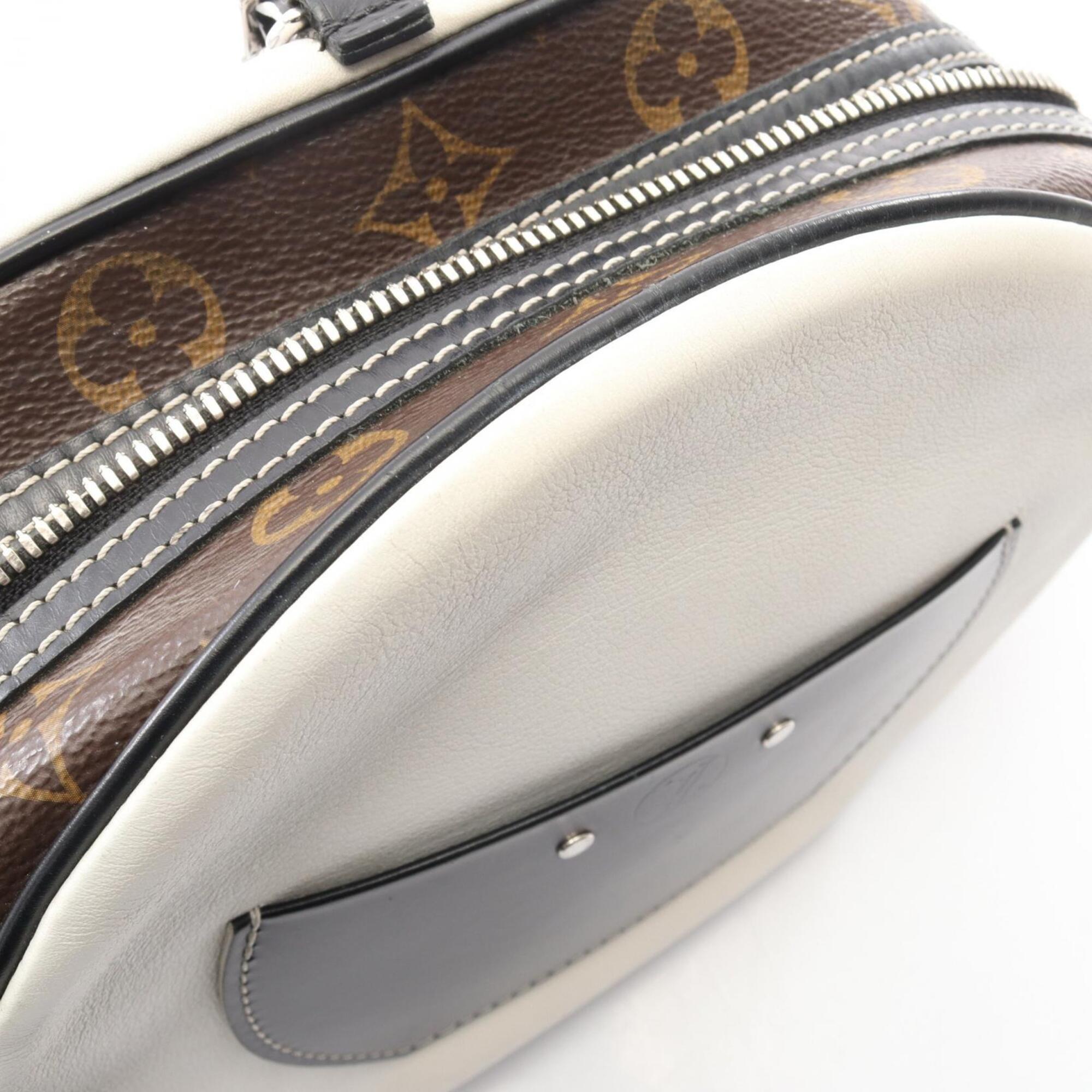 Louis Vuitton Brown Multi-Color White Coated Canvas Shoulder Bag (Pre-Owned)