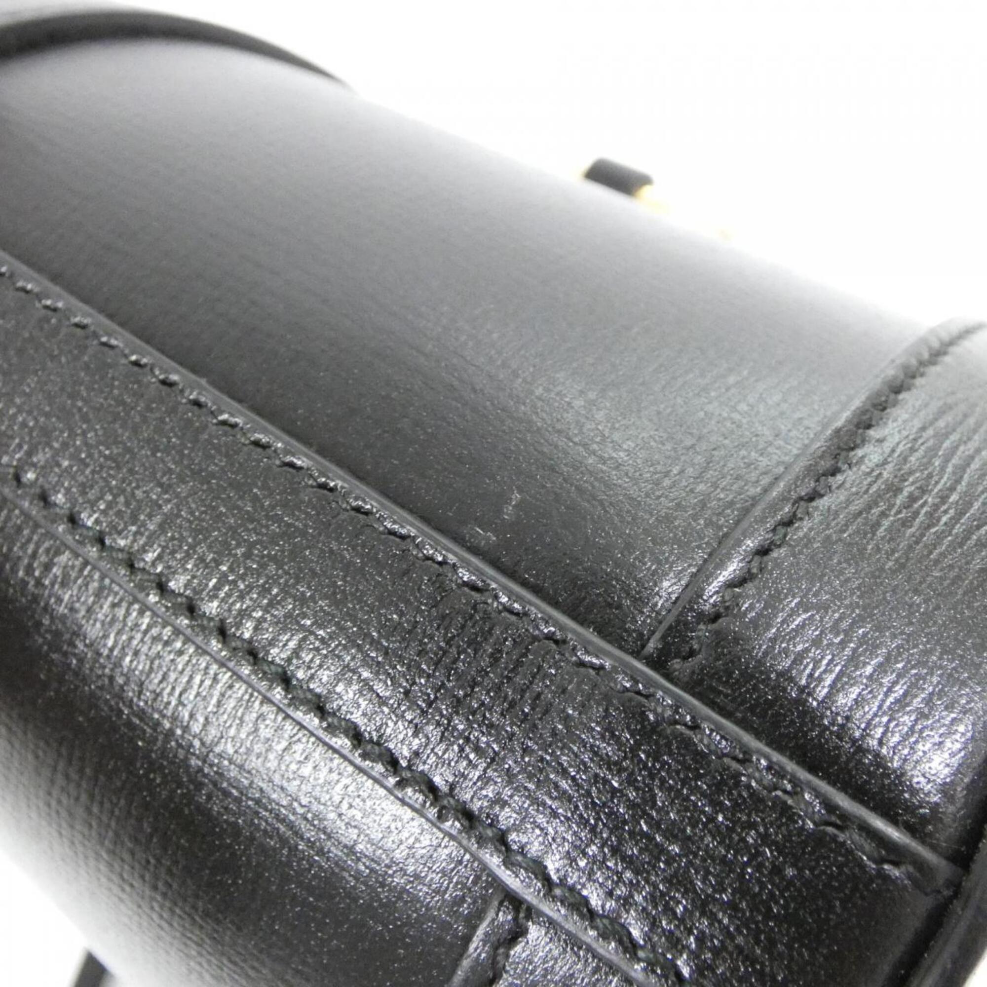 Gucci Black Leather Shoulder Bag (Pre-Owned)