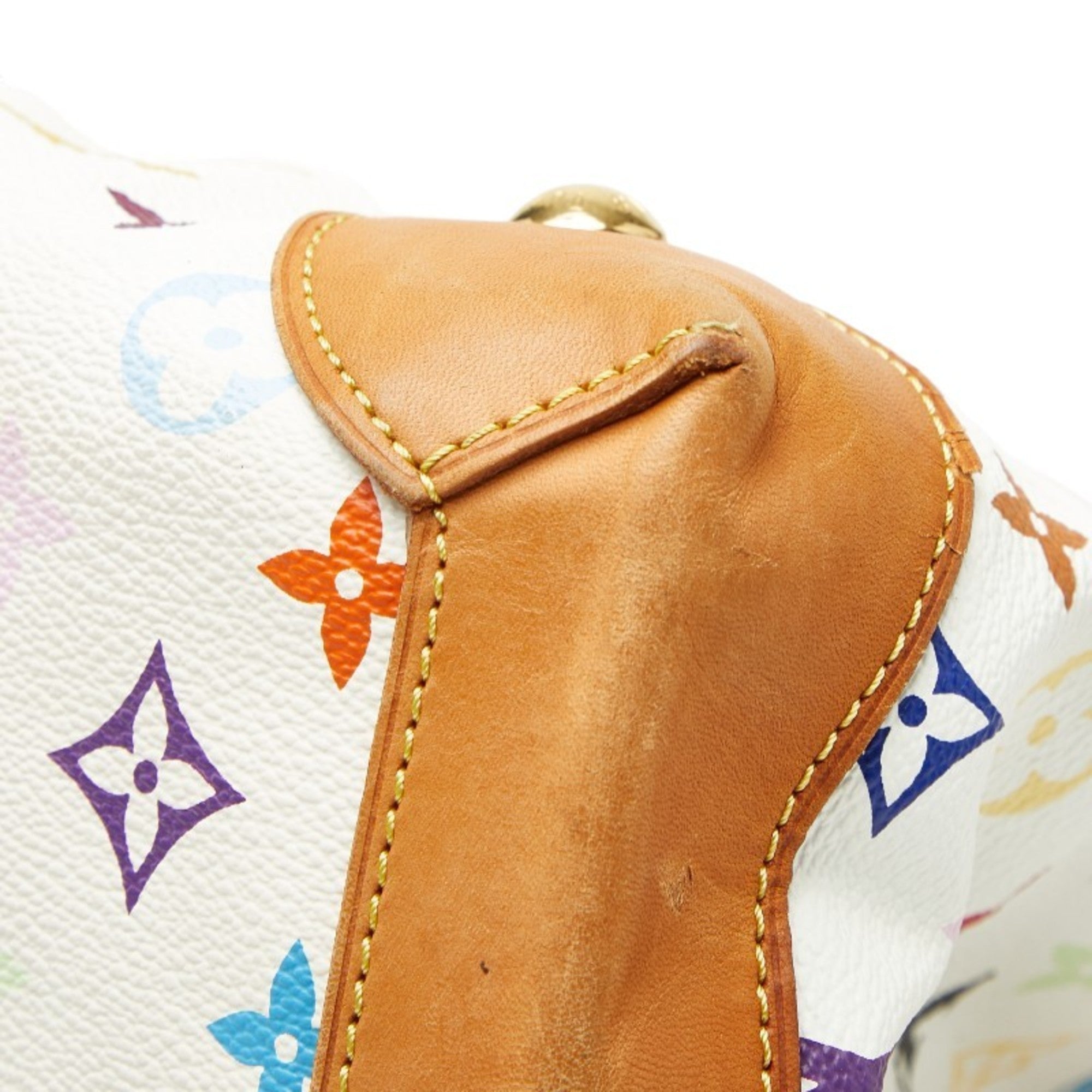 Louis Vuitton Monogram Multicolore Blanc White Pvc Leather Handbag (Pre-Owned)