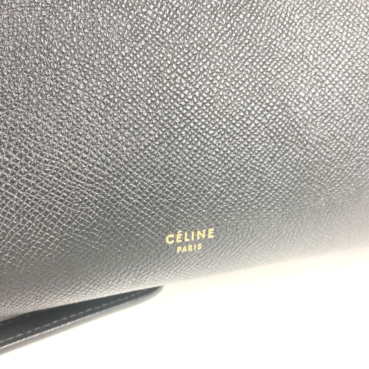 Celine Black Leather Handbag Shoulder Bag (Pre-Owned)
