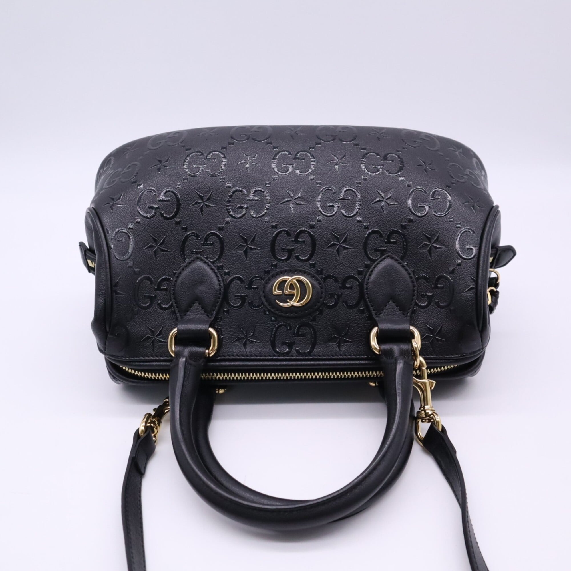 Gucci Beige Brown Leather Handbag Shoulder Bag (Pre-Owned)