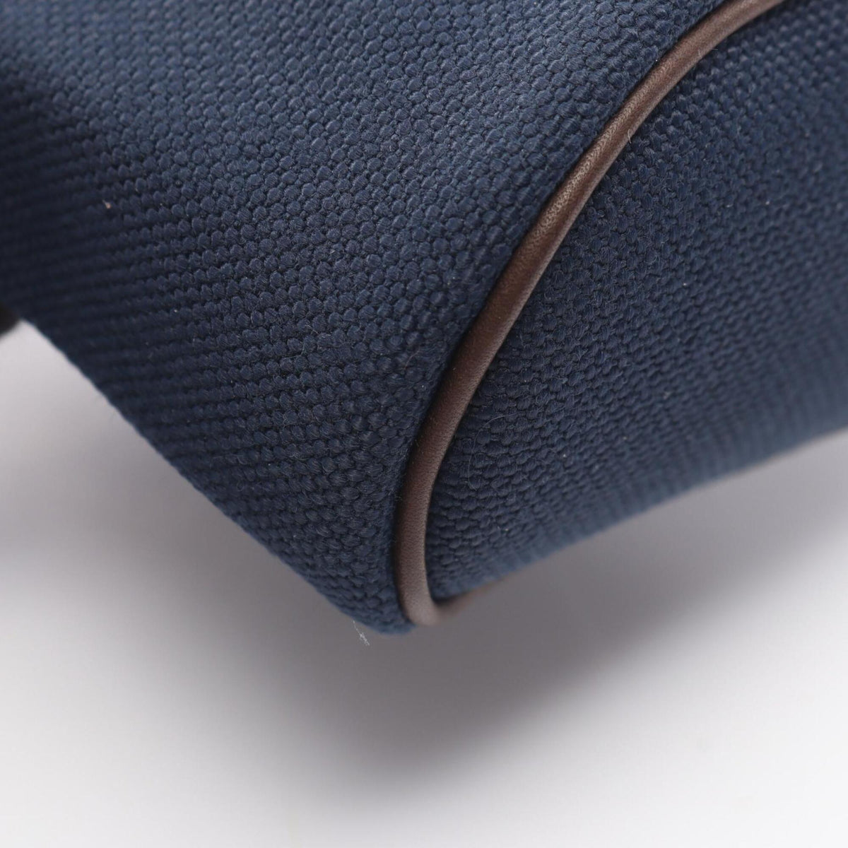 Hermes Navy Orange Canvas Handbag Pouch (Pre-Owned)