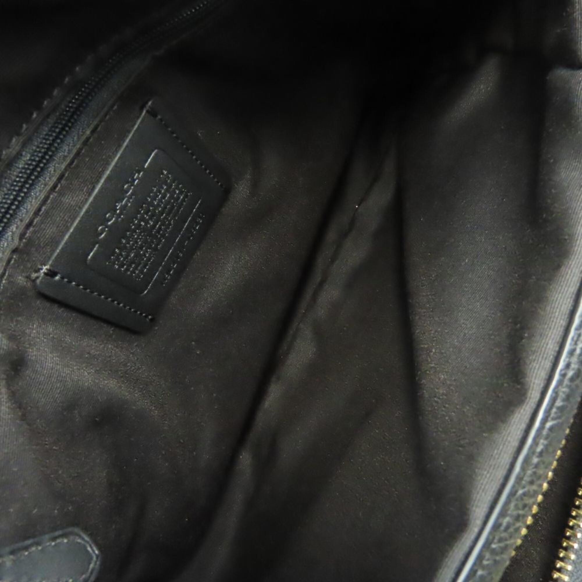 Coach Black Leather Tote Bag (Pre-Owned)