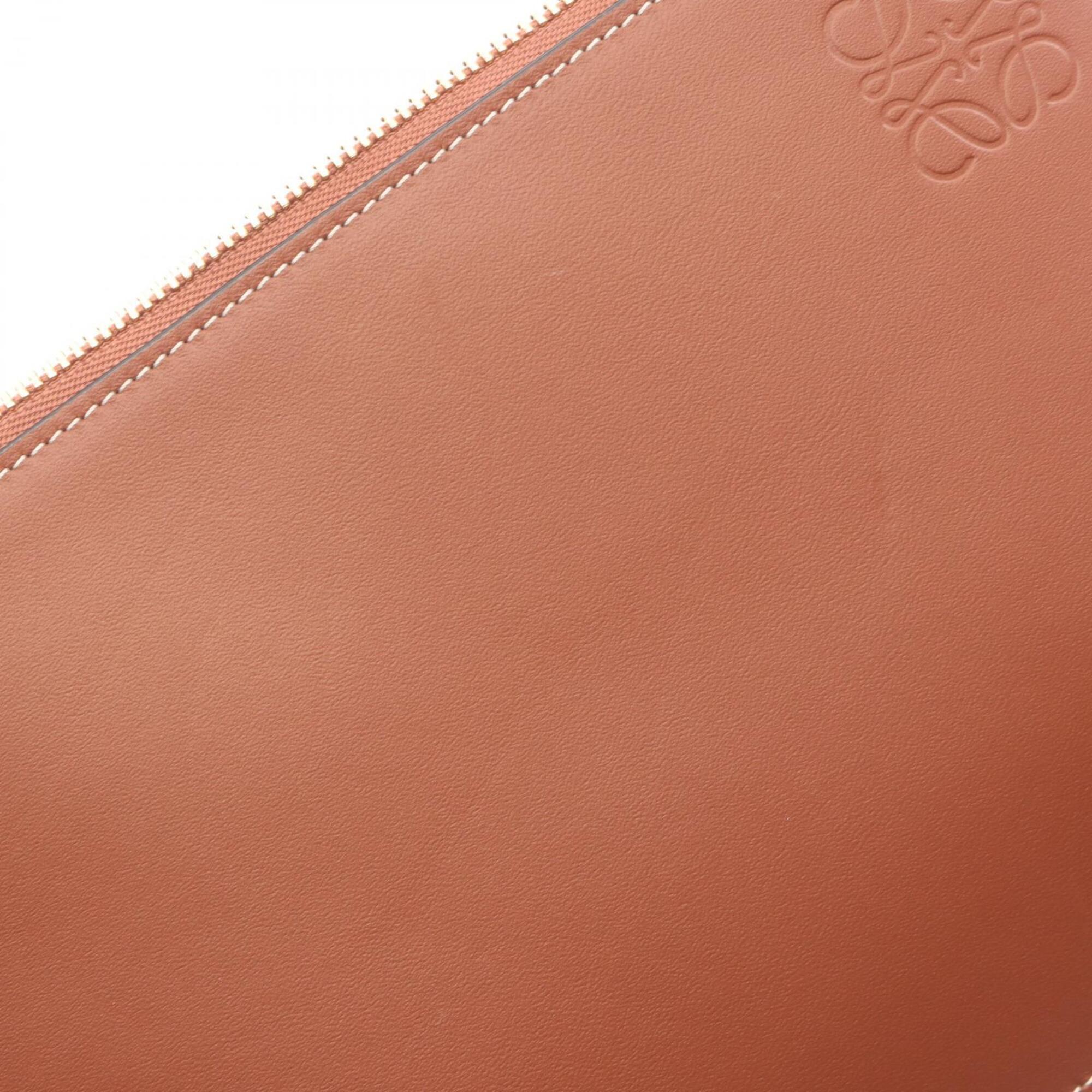 Loewe Brown Leather Handbag Pouch Shoulder Bag (Pre-Owned)