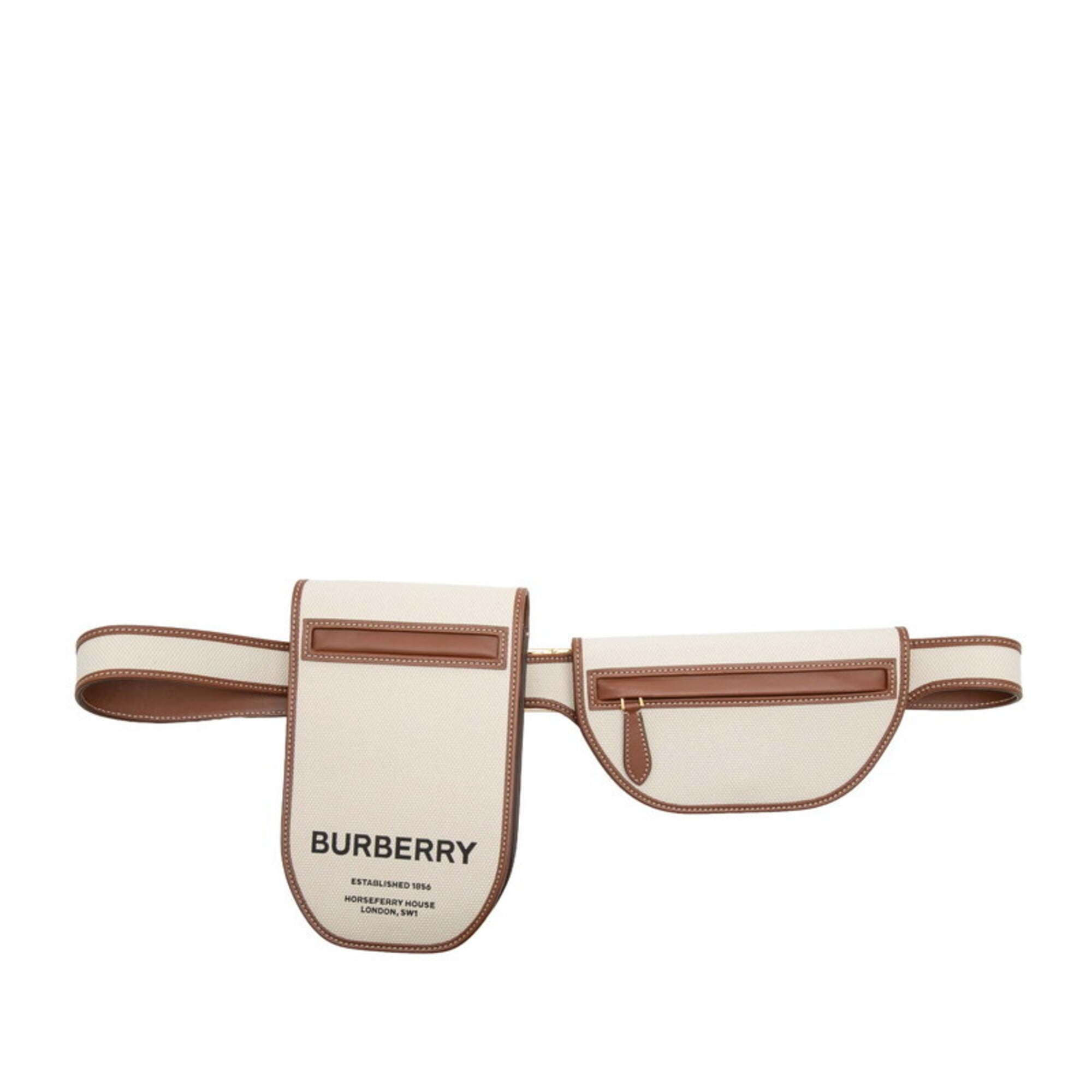 Burberry Canvas Leather Sling Bag (Pre-Owned)