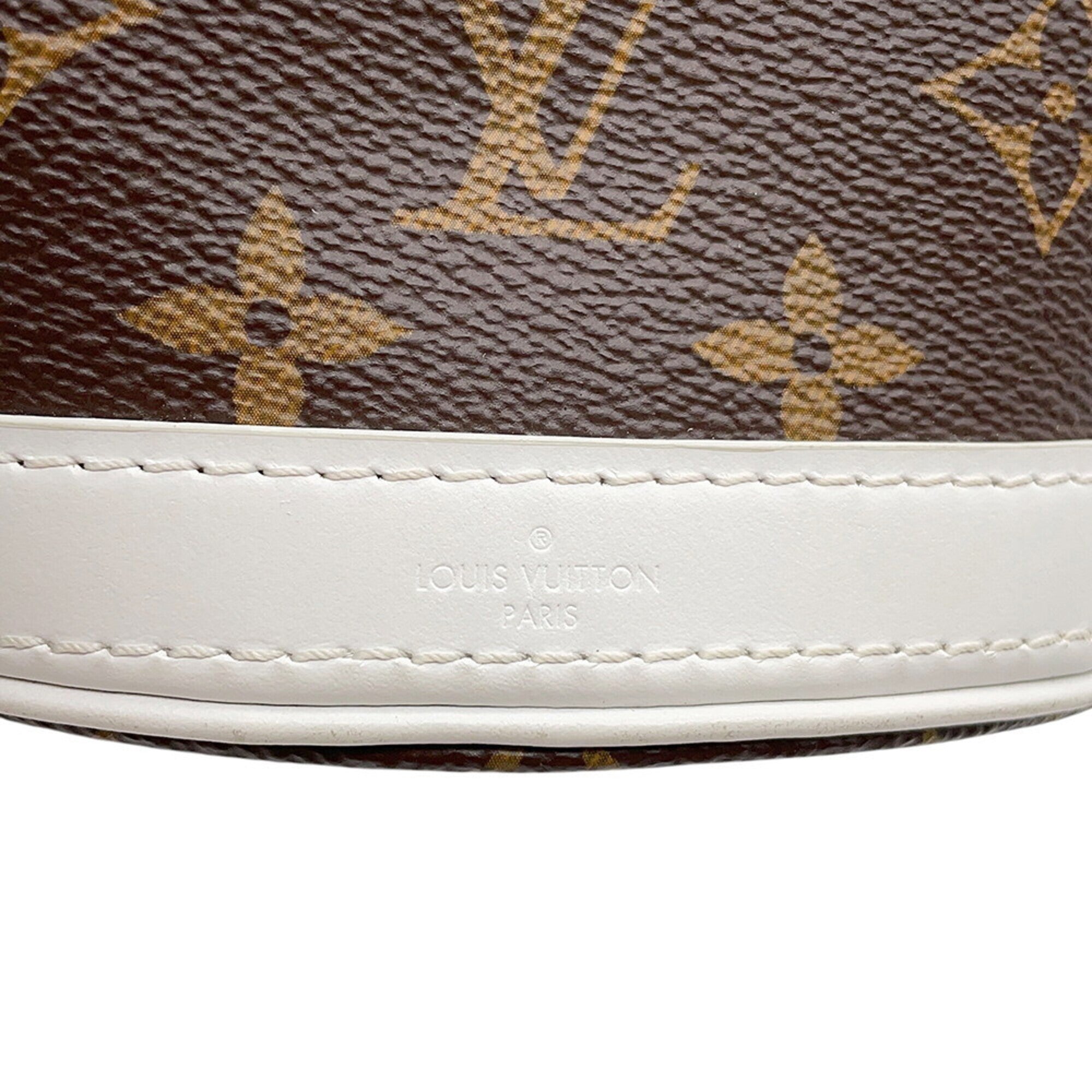 Louis Vuitton Monogram Blanc Brown Monogram Handbag Shoulder Bag (Pre-Owned)