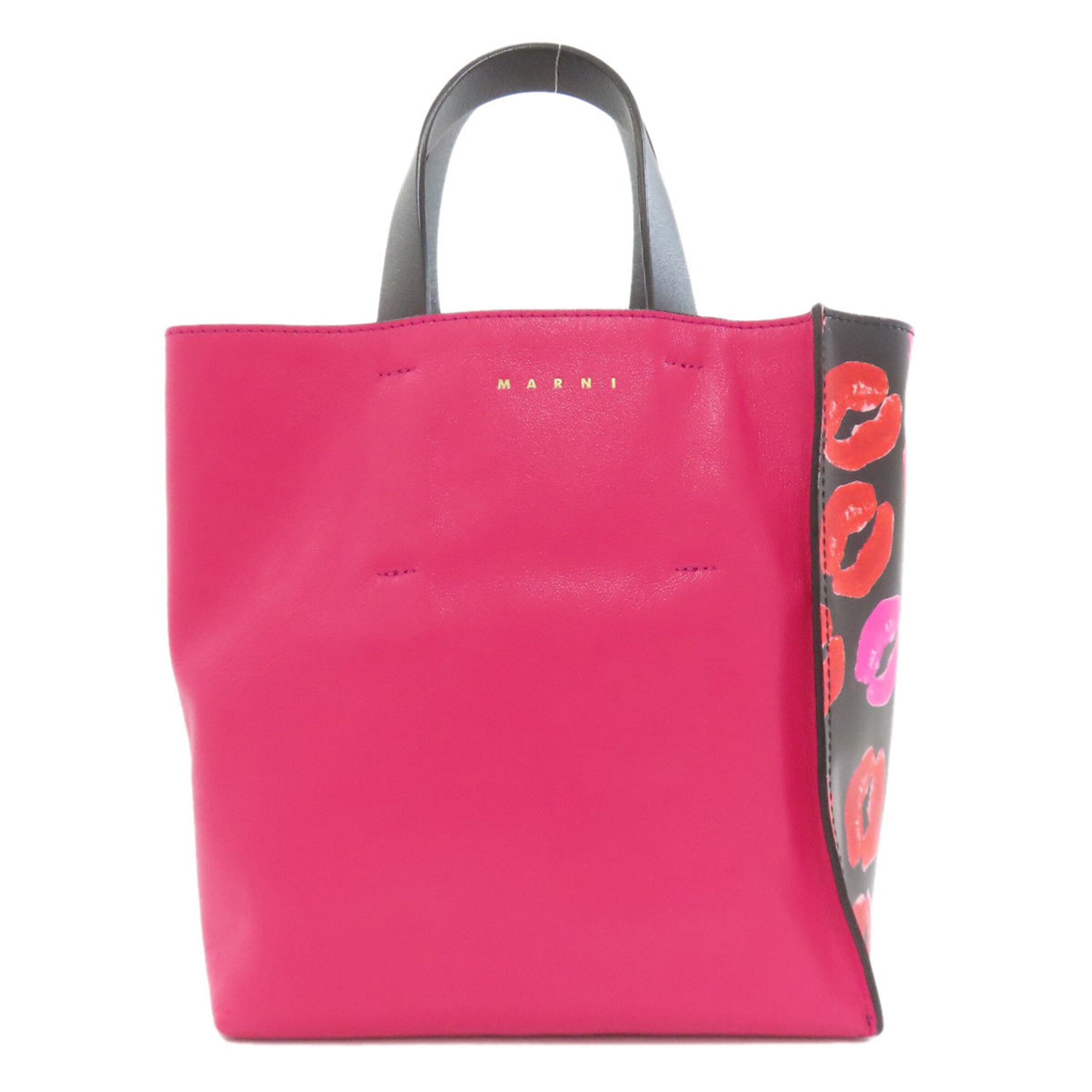 Marni Black Pink Leather Handbag (Pre-Owned)