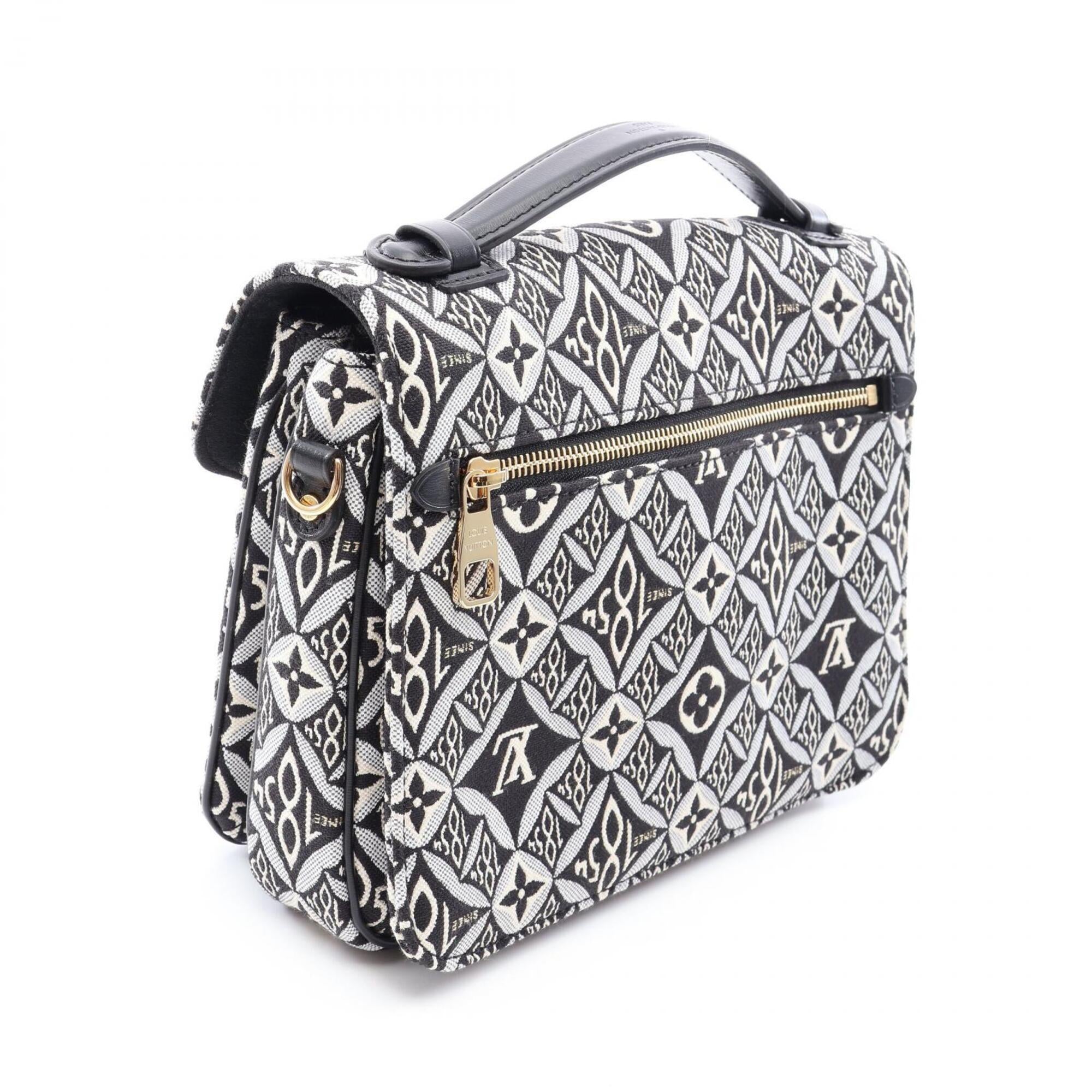 Louis Vuitton Black Monogram Multi-Color Canvas Handbag Pochette (Pre-Owned)