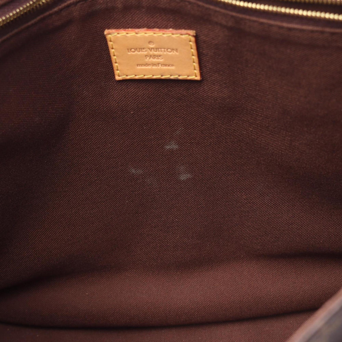 Louis Vuitton Brown Coated Canvas Leather Handbag Shoulder Bag (Pre-Owned)