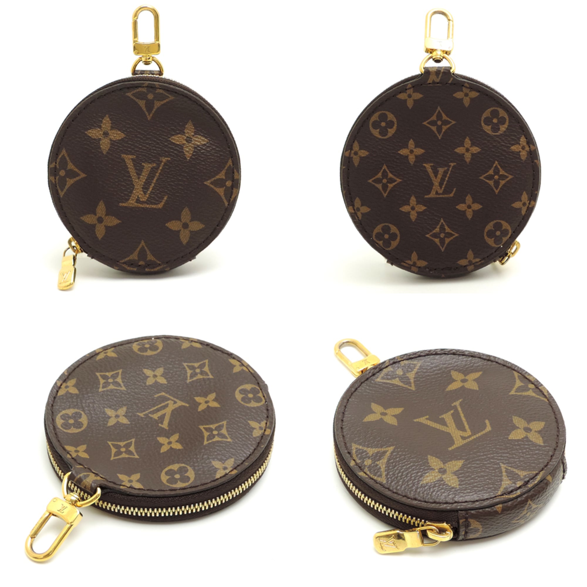 Louis Vuitton Brown Rose Clair Monogram Pochette Pouch (Pre-Owned)