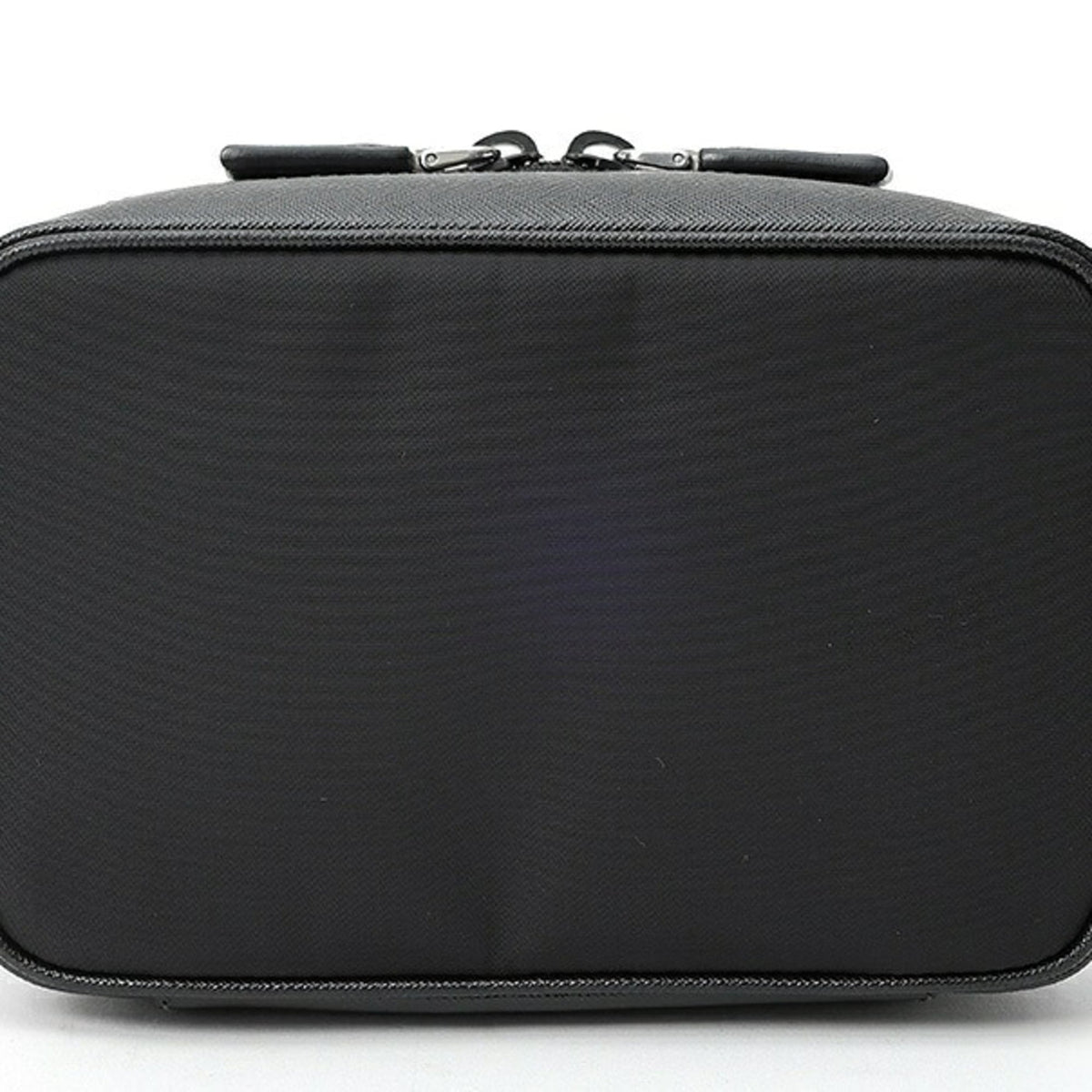 Prada Black Nylon Leather Pouch Shoulder Bag (Pre-Owned)