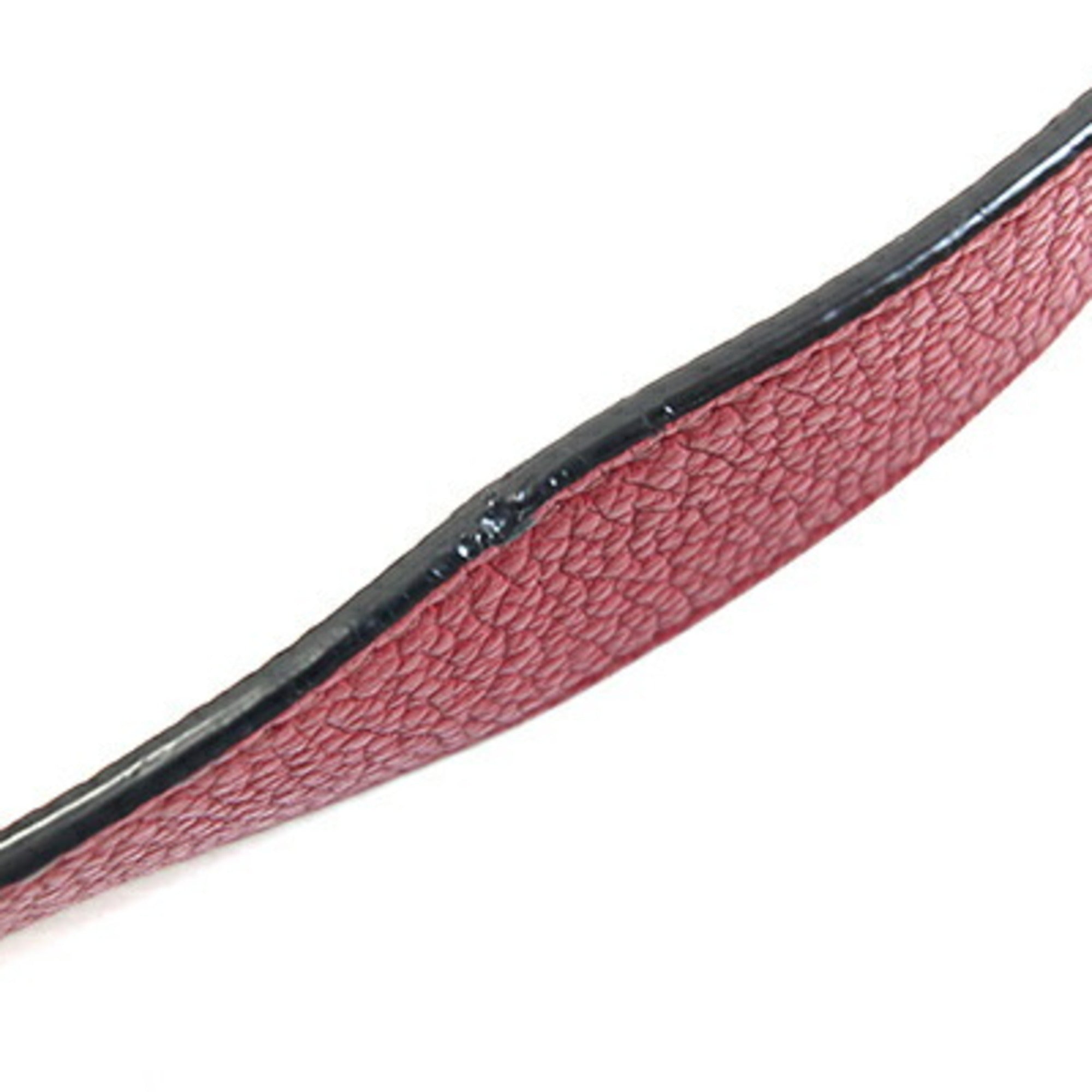 Prada Red Color Leather Shoulder Bag (Pre-Owned)