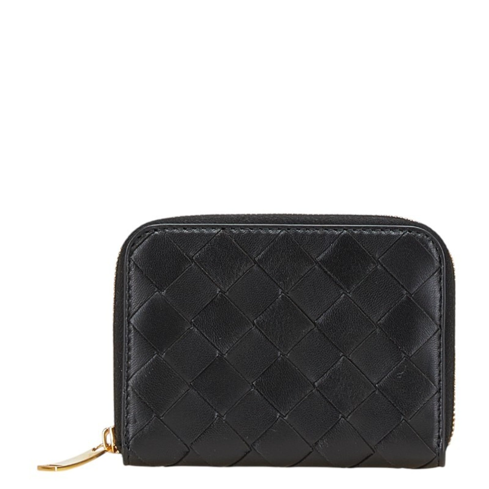 Bottega Veneta Black Leather Wallet (Bi-Fold) (Pre-Owned)