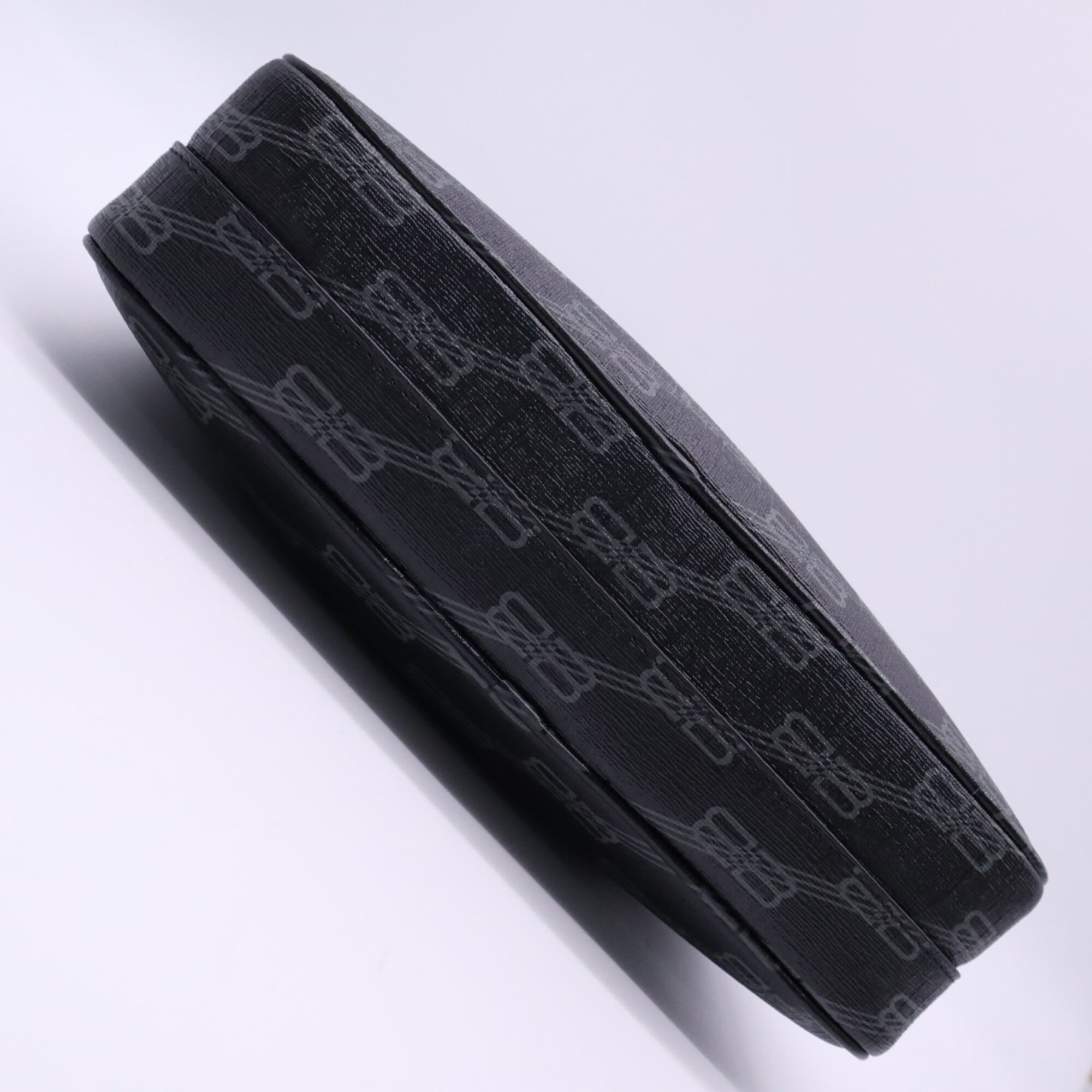 Balenciaga Black Gray Coated Canvas Shoulder Bag (Pre-Owned)