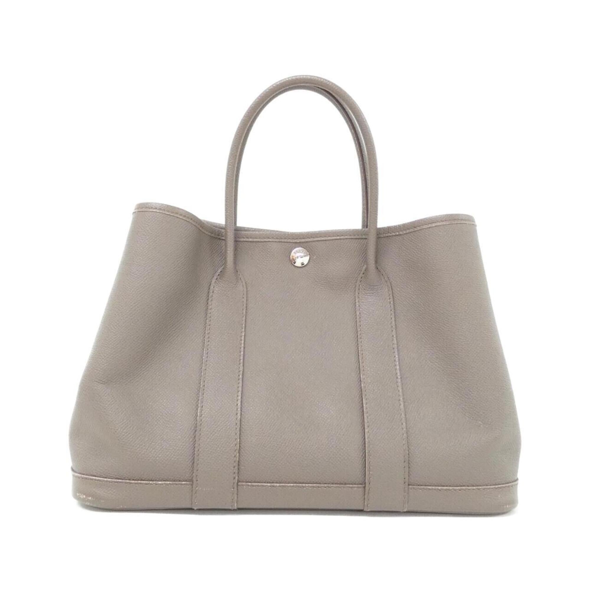 Hermes Etain Gray Epsom Leather Handbag (Pre-Owned)